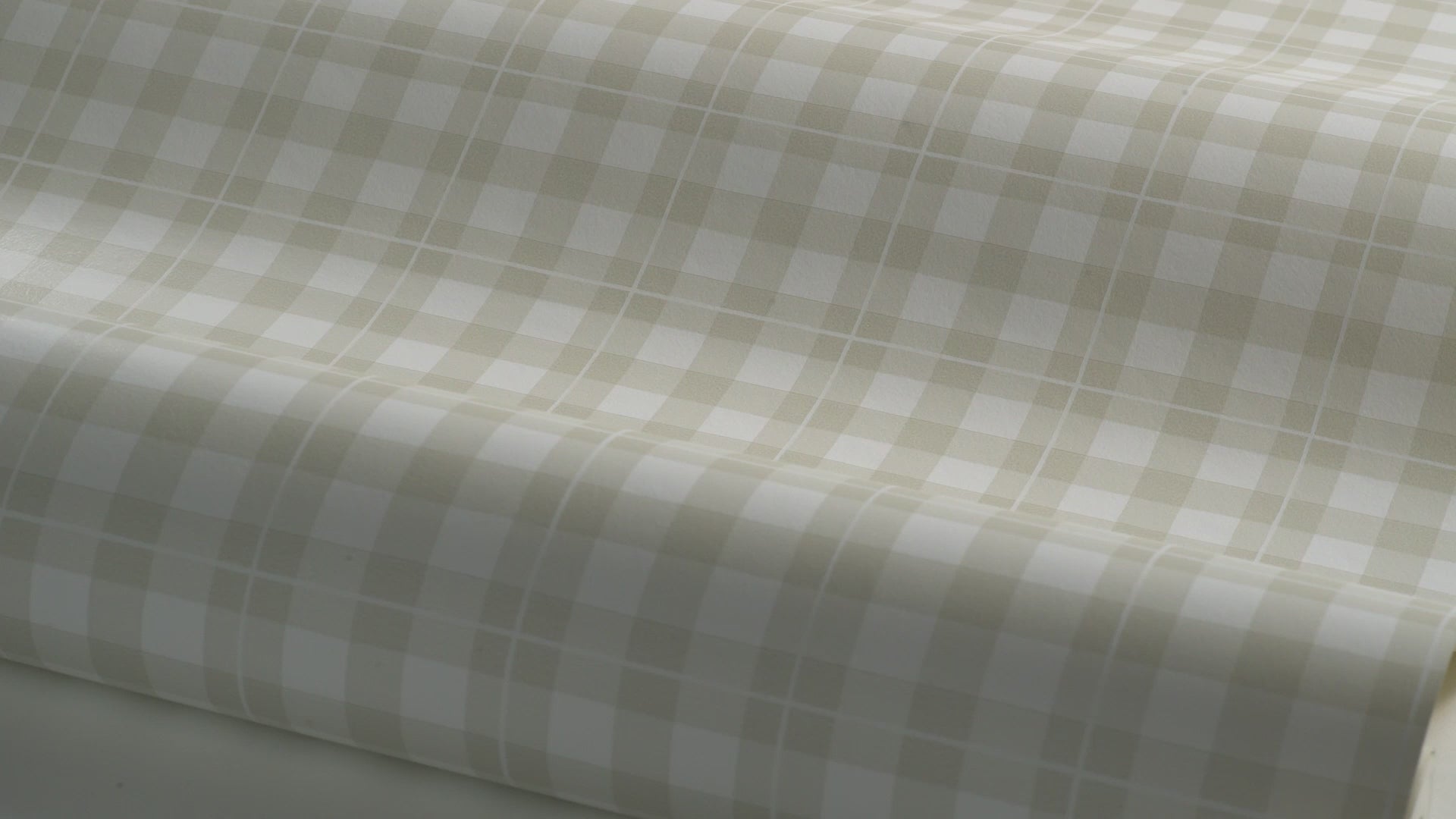 Tapete mit geometrischem Karomuster FRIDA beige mit Weiß