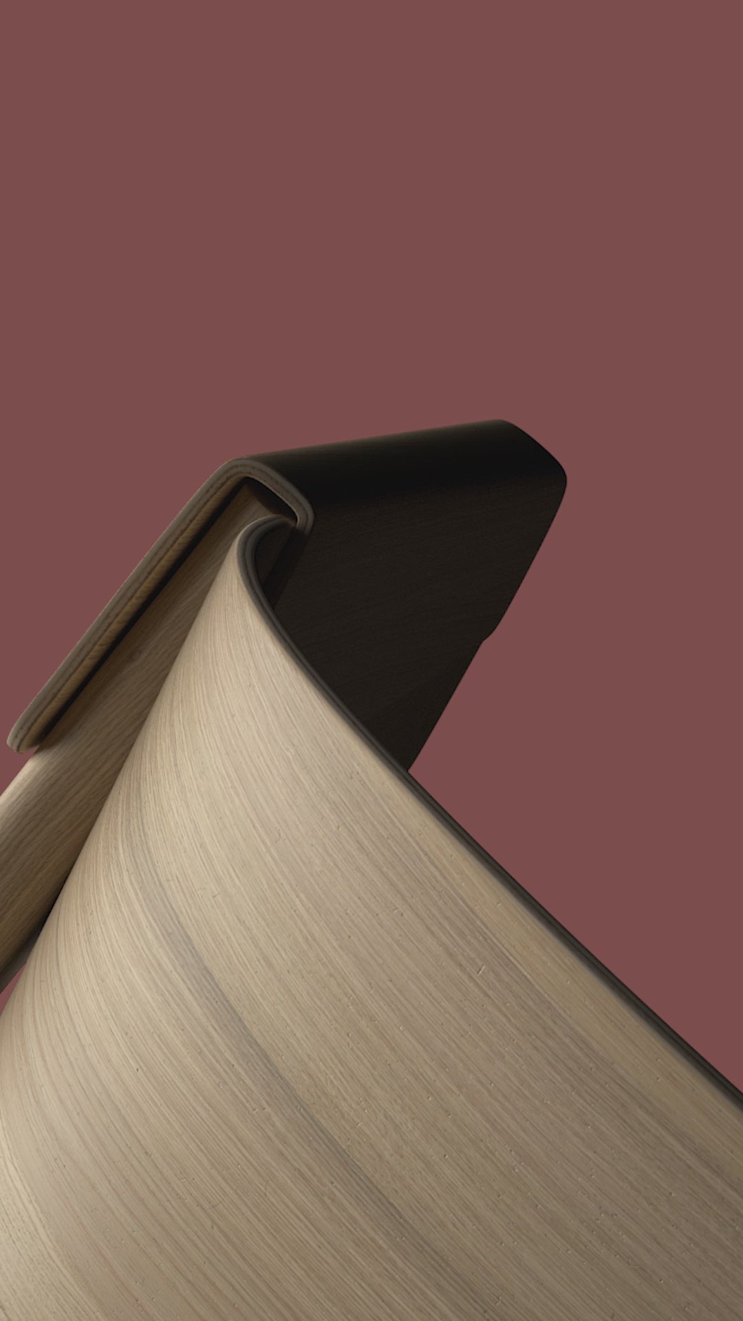 COVER Armchair with Armrests, Customized with a Dark Oak Base