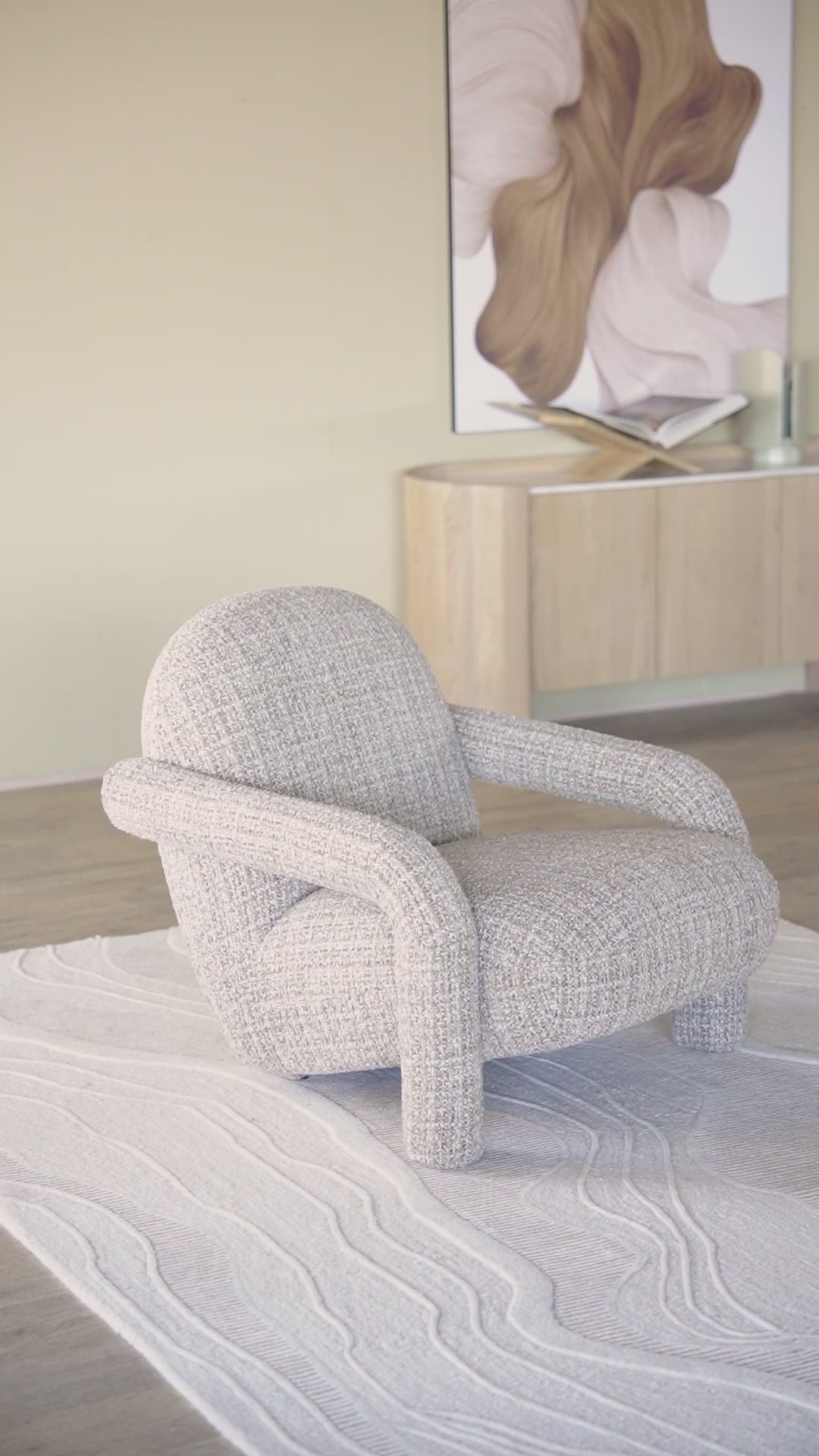 MONICA beige armchair