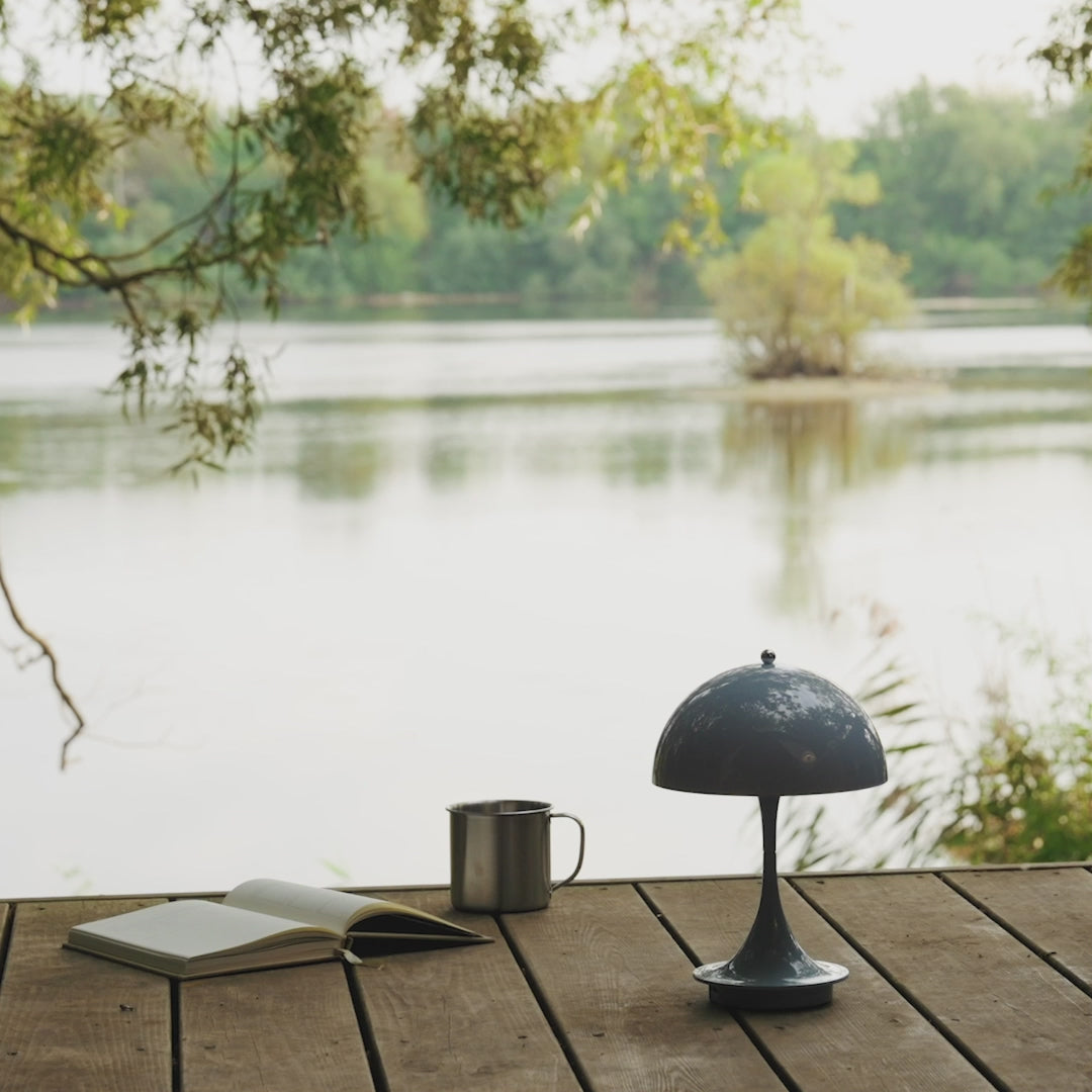 Lampa przenośna PANTHELLA 160 beżowy opal