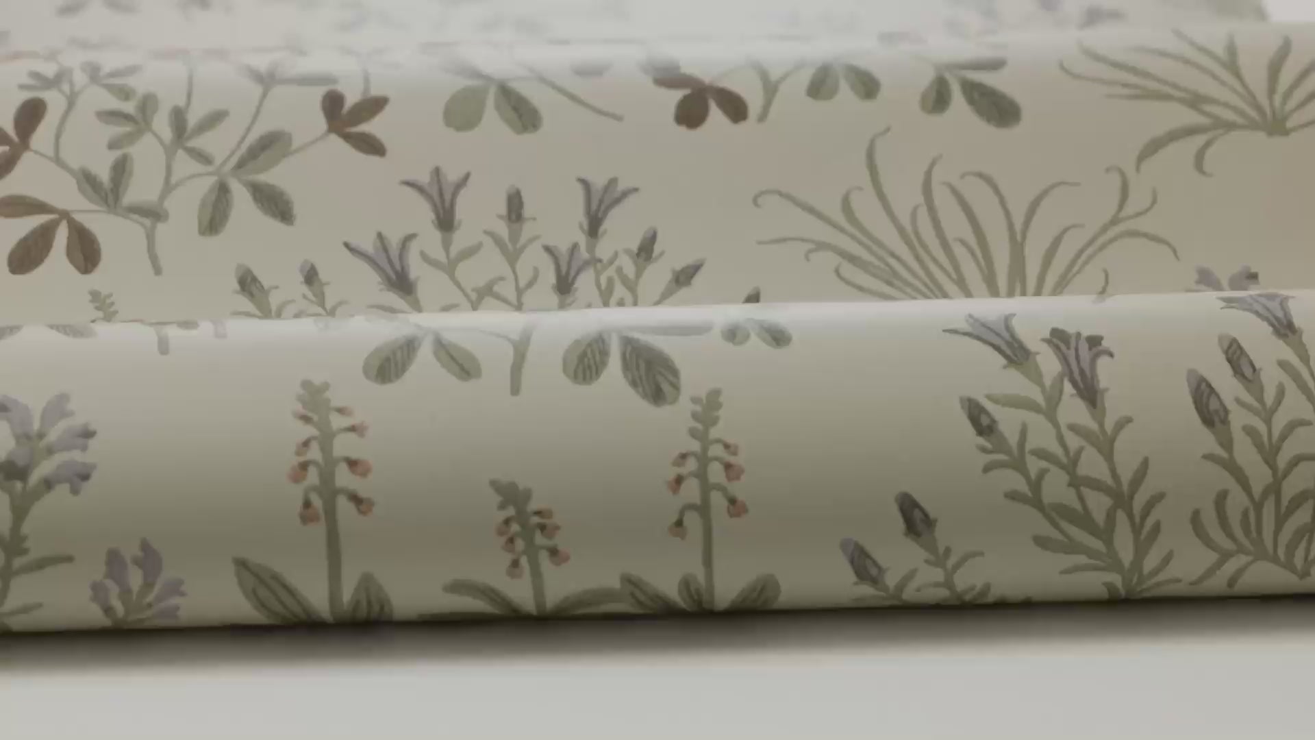 Tapete mit Pflanzenmotiv NORAS ANG beige mit braun