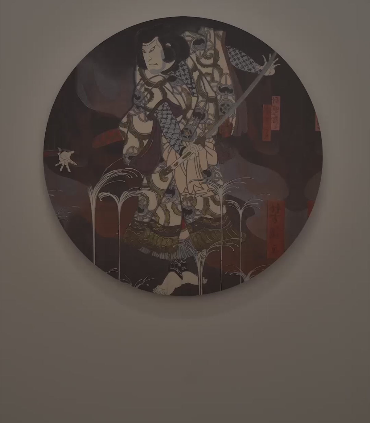 Wandleuchte DOTS LIGHTING - SHOGUNS SHADOW grau