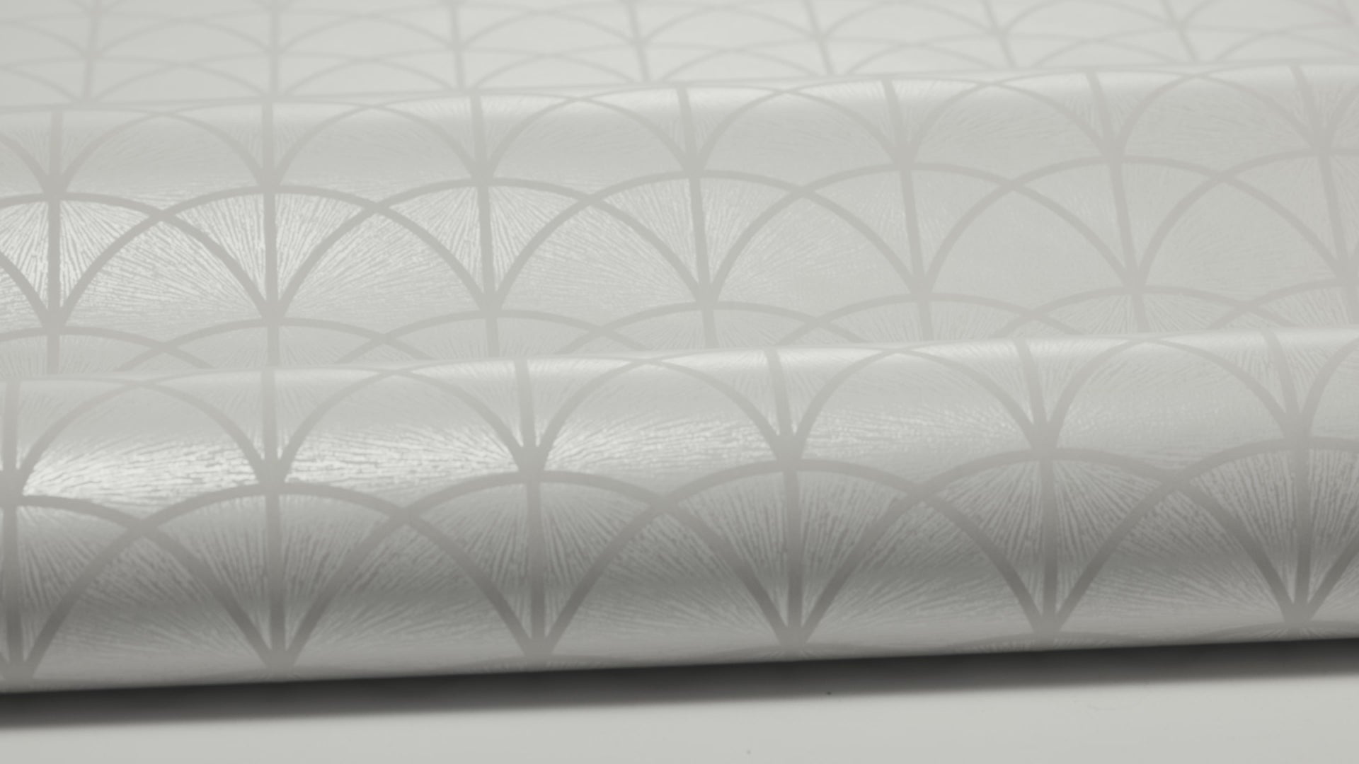 Paper wallpaper with geometric pattern DECO ARCH broken white