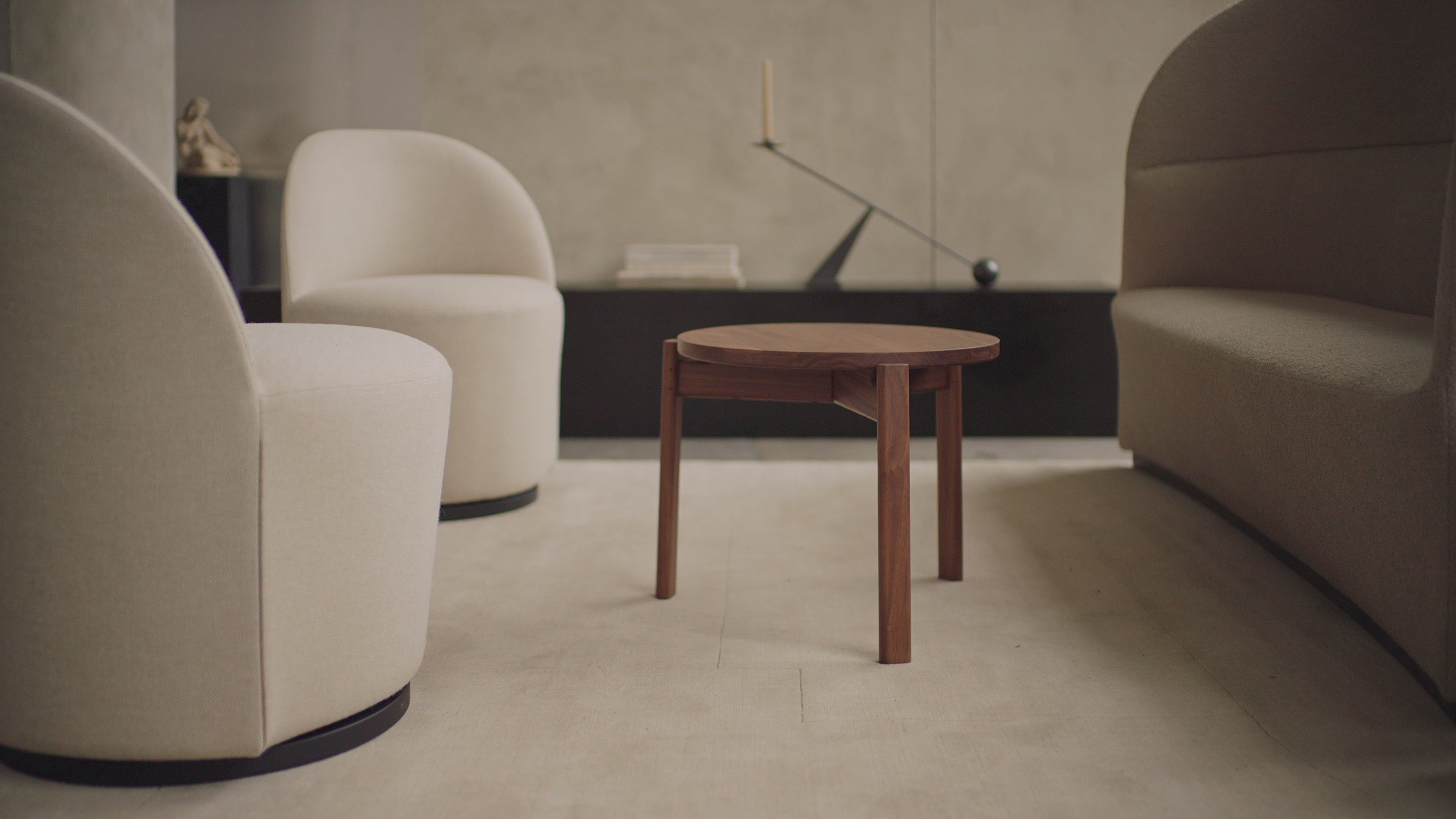 PASSAGE walnut wood coffee table