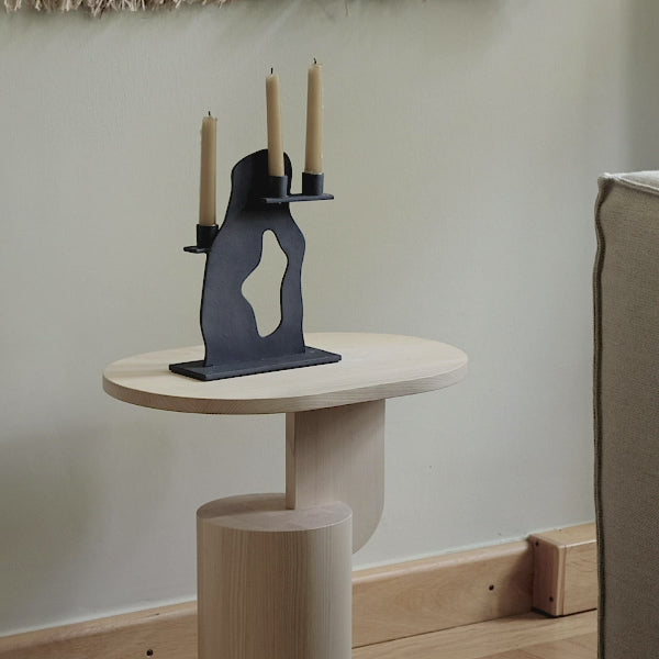 Black ERODE Candle Holder