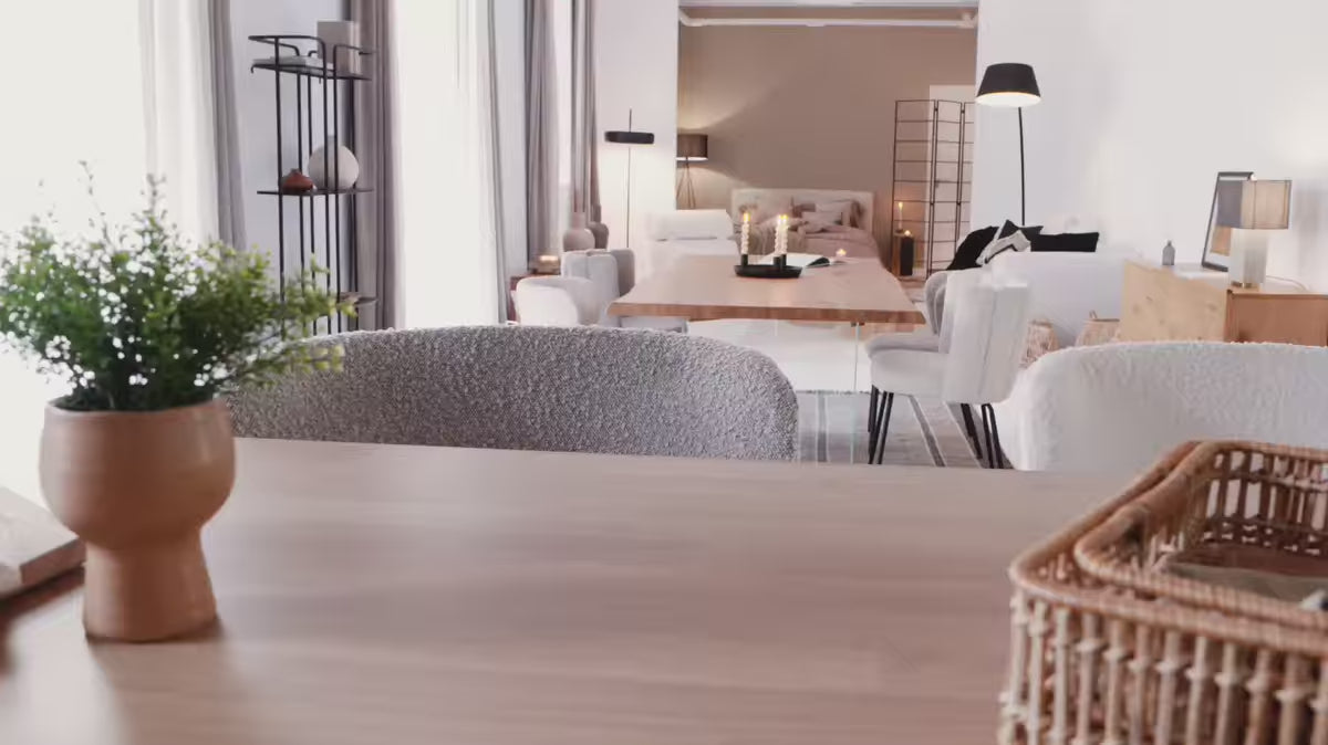 Bett DYLA weiß Boucle