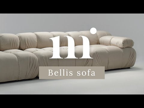 Modulares 2-Sitzer-Sofa BELLIS in Ziegelrot