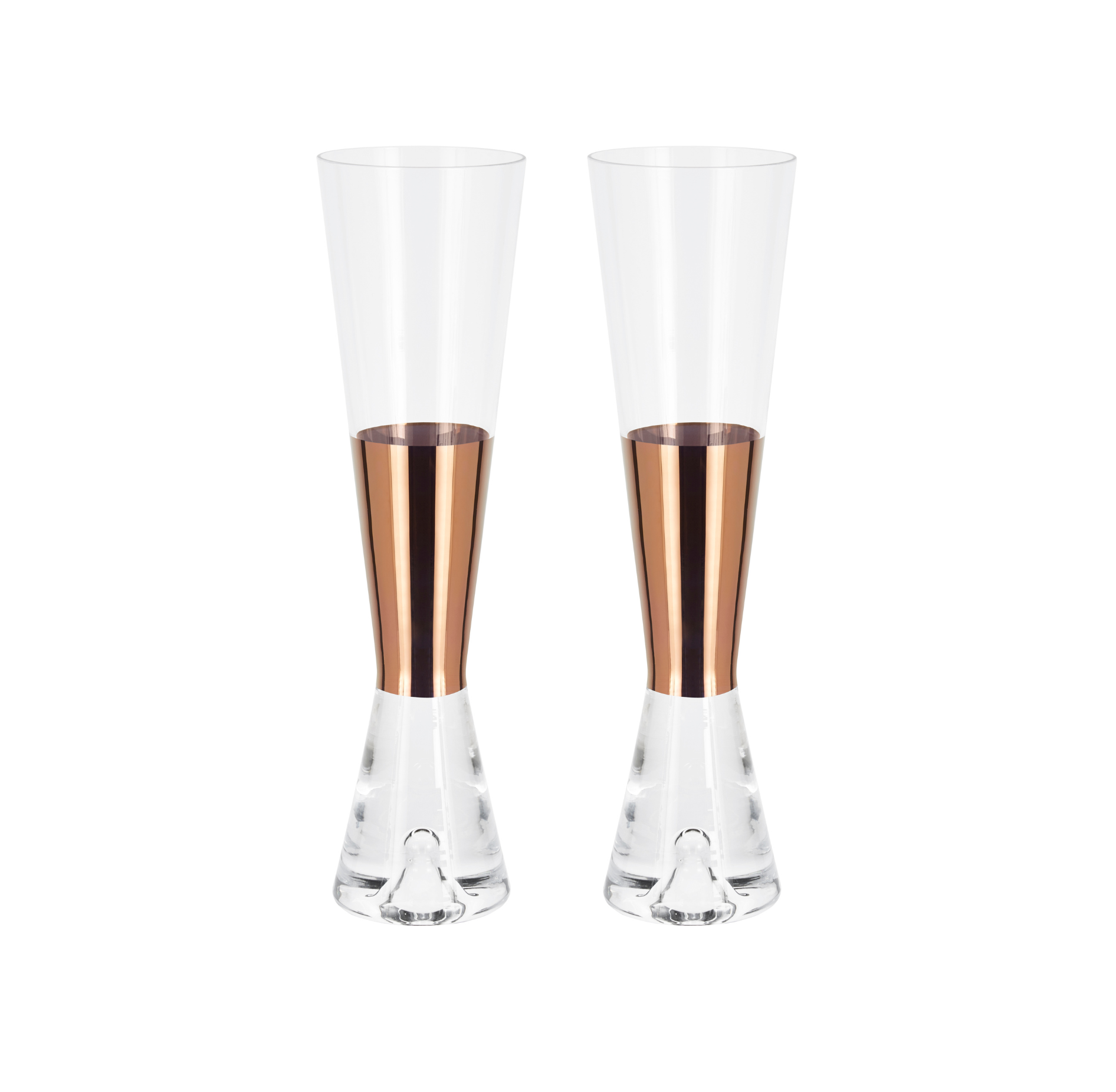 A set of champagne glasses of copper tank [Julia] [Amelia SPR]