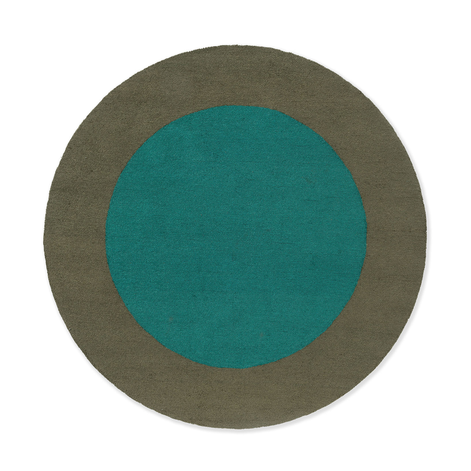 Outdoor rug festival round green