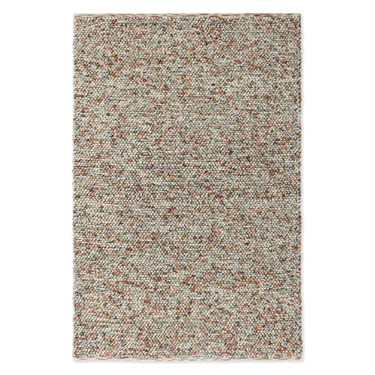 Cream-orange marble rug