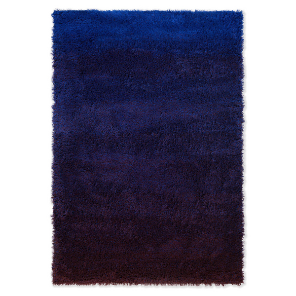 Schatten hoher Teppich Marineblau