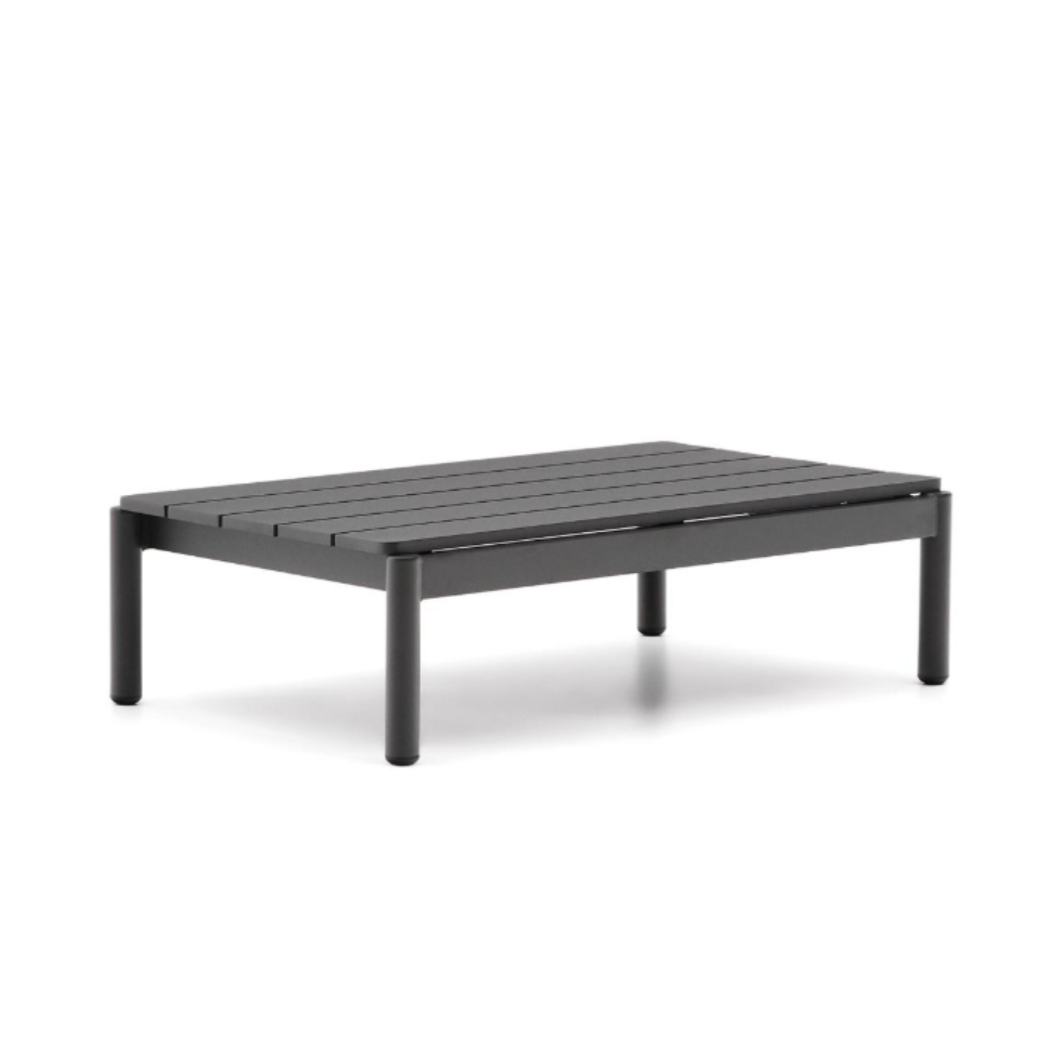 Externer Couchtisch Sorells schwarzes Aluminium