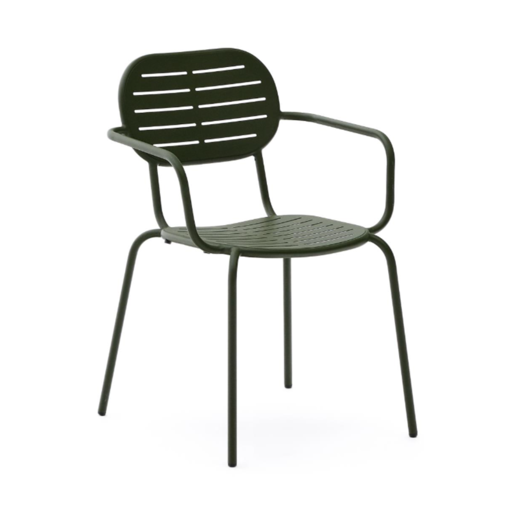 Garden chair with armrests Brai Zielona Stal [Julia]