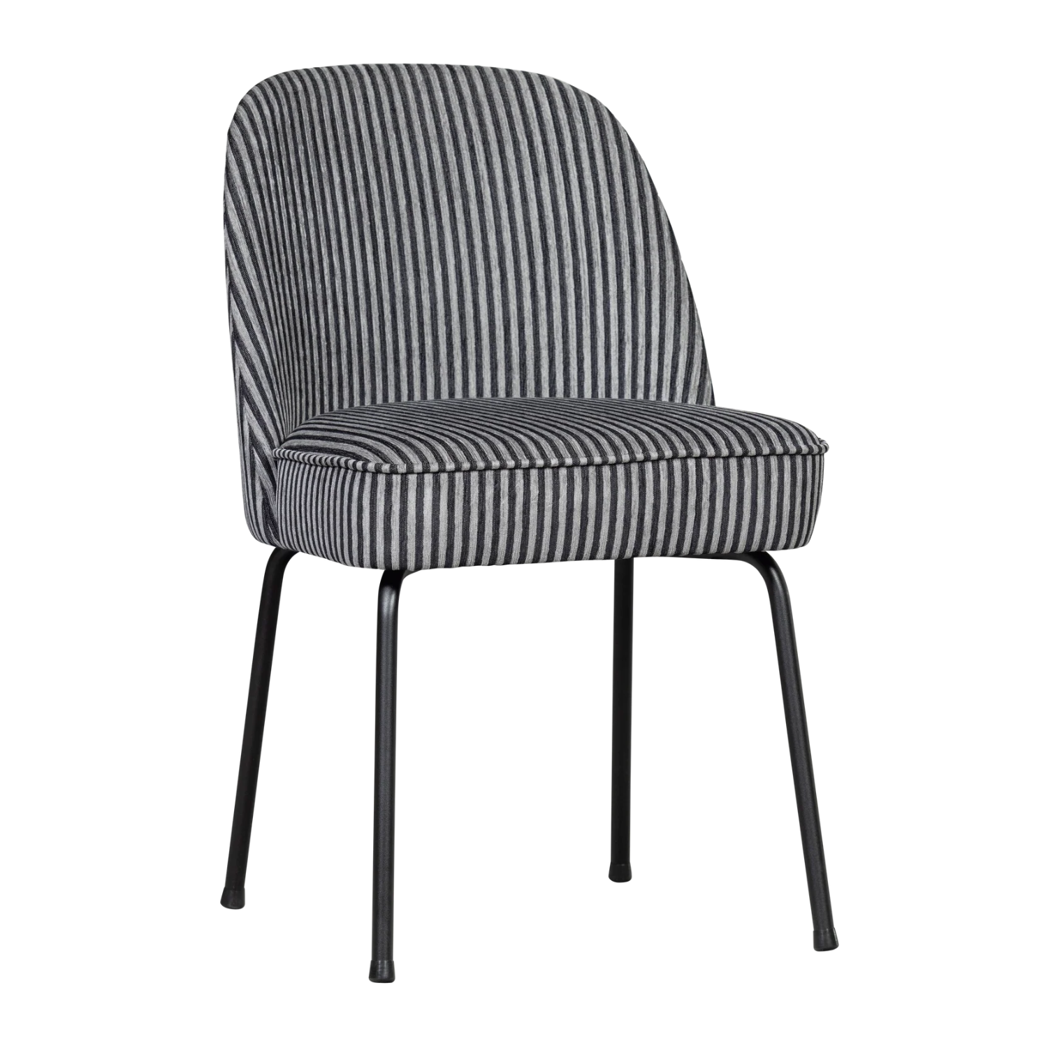 Vogue chair black and white striped