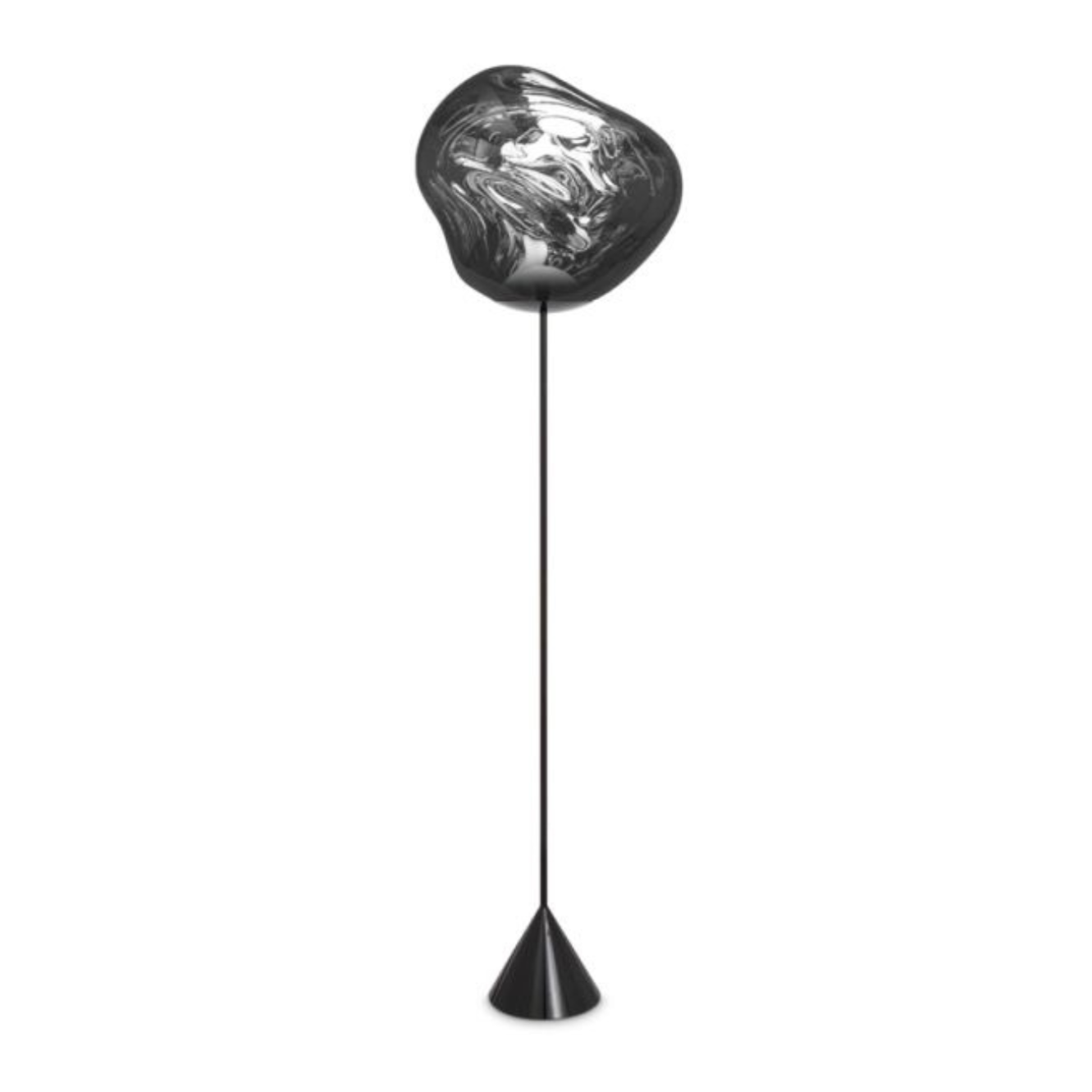 Melt Slim silver floor lamp