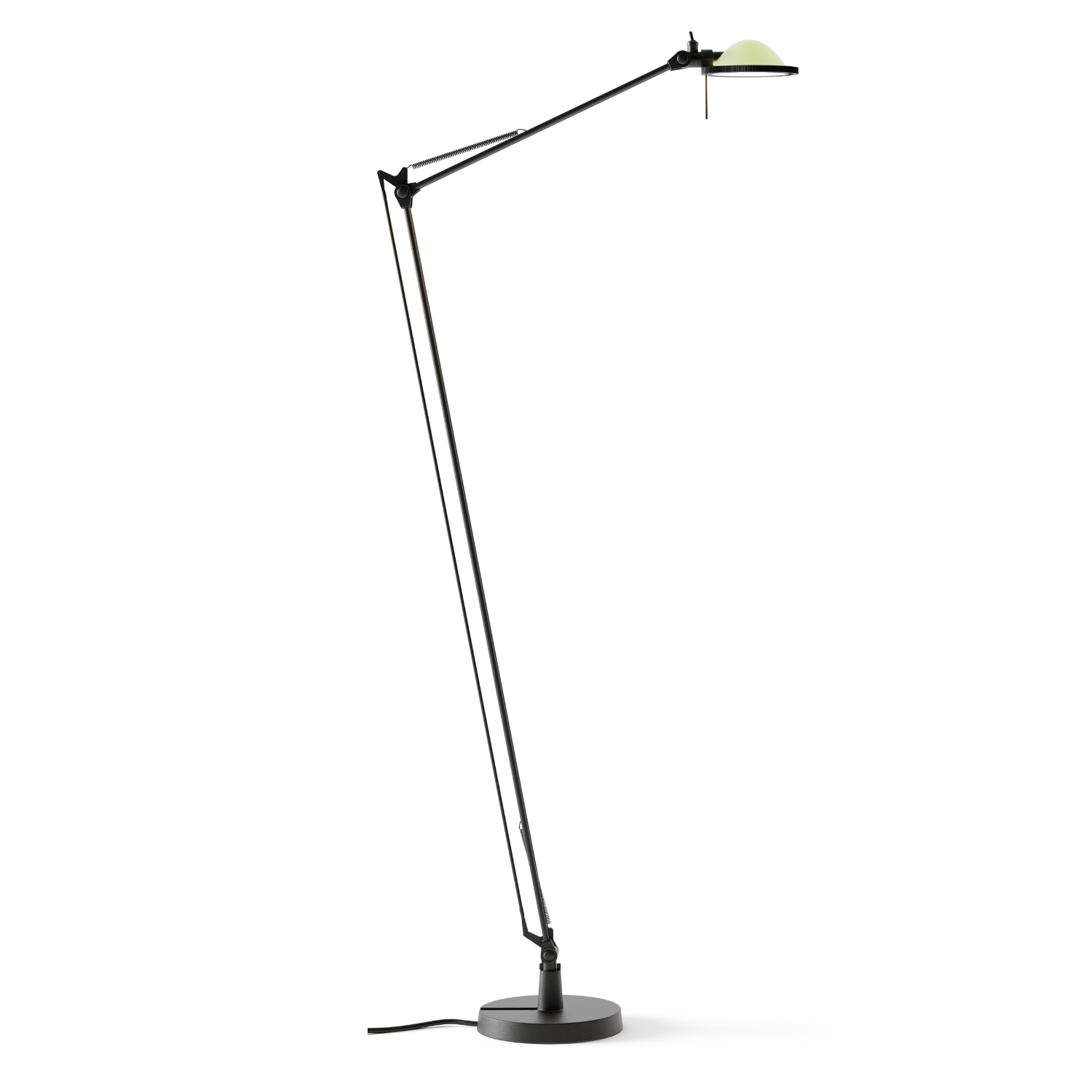 Berenice floor lamp with a black base