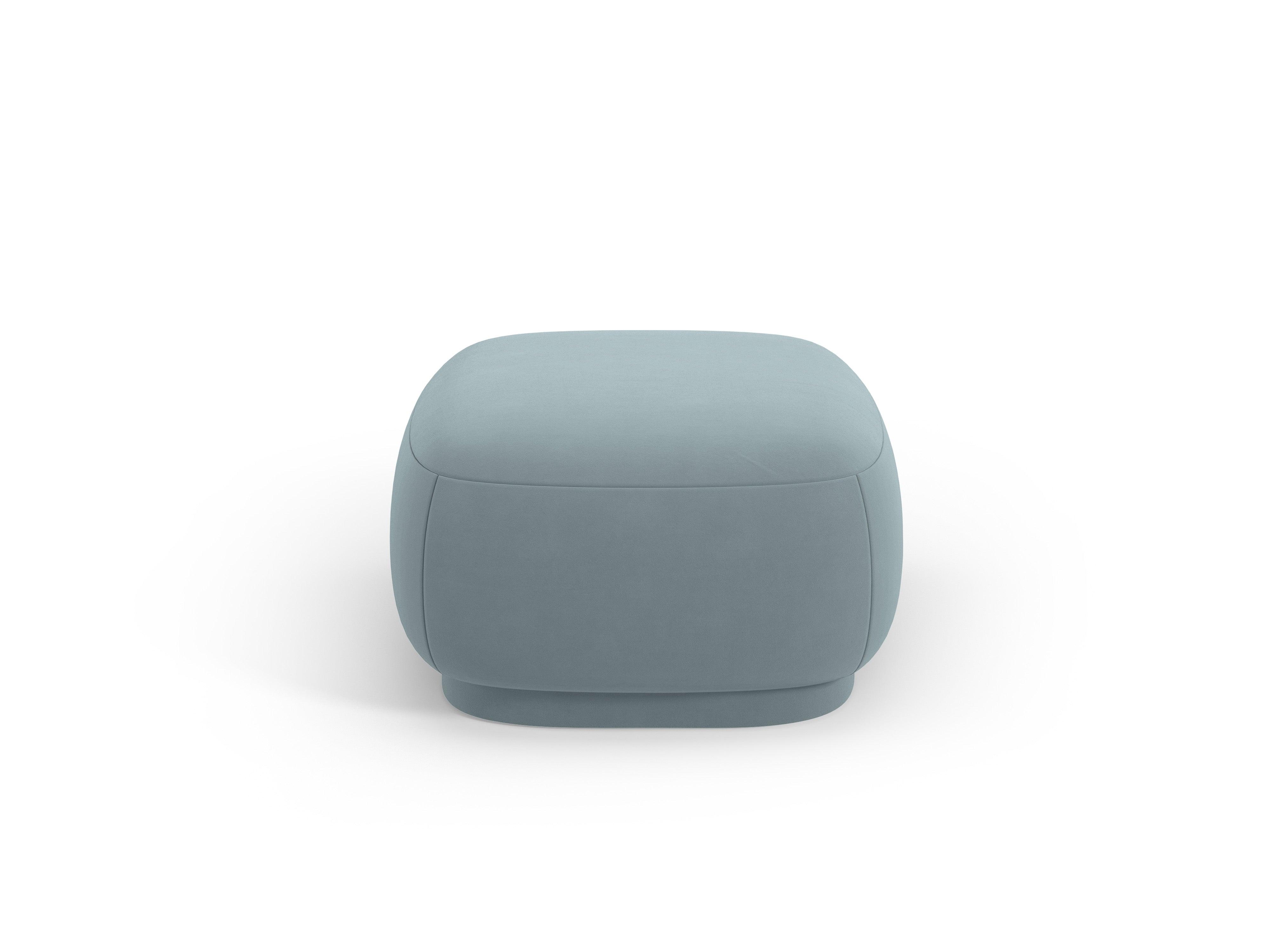 Puf aksamitny CAMDEN niebieski Cosmopolitan Design    Eye on Design