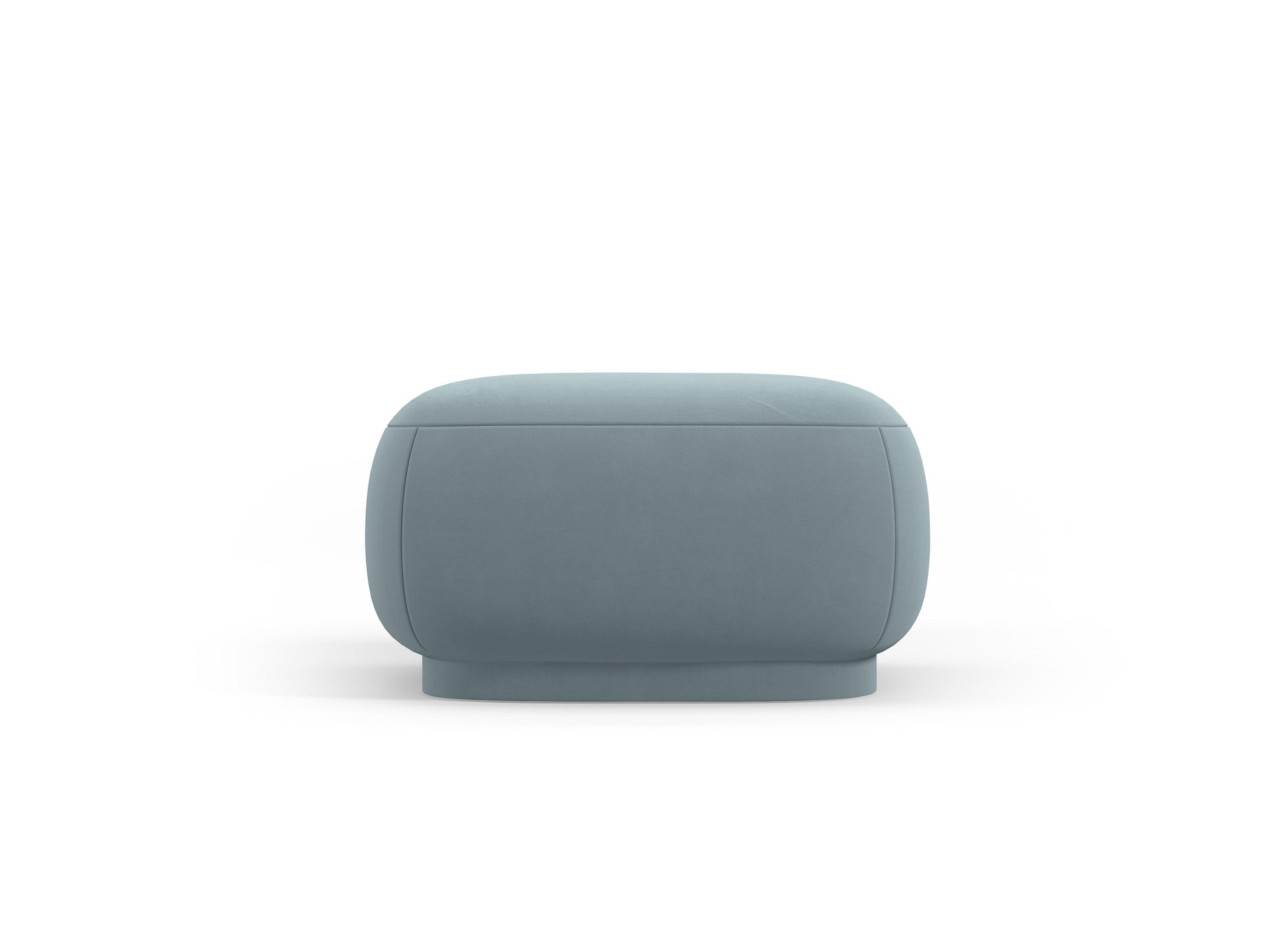Puf aksamitny CAMDEN niebieski Cosmopolitan Design    Eye on Design