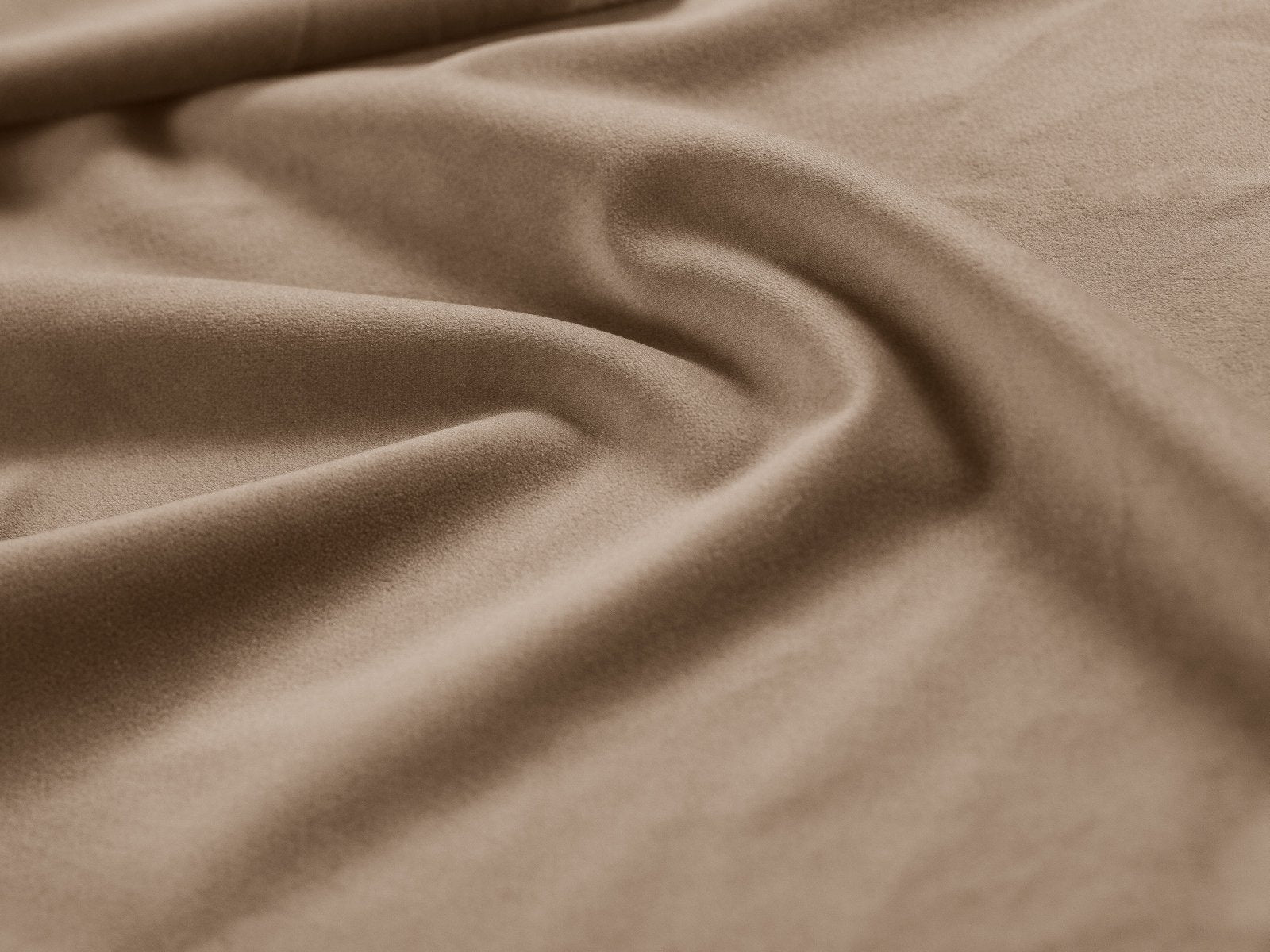 Samt Pouf GEORGIA mandelbeige