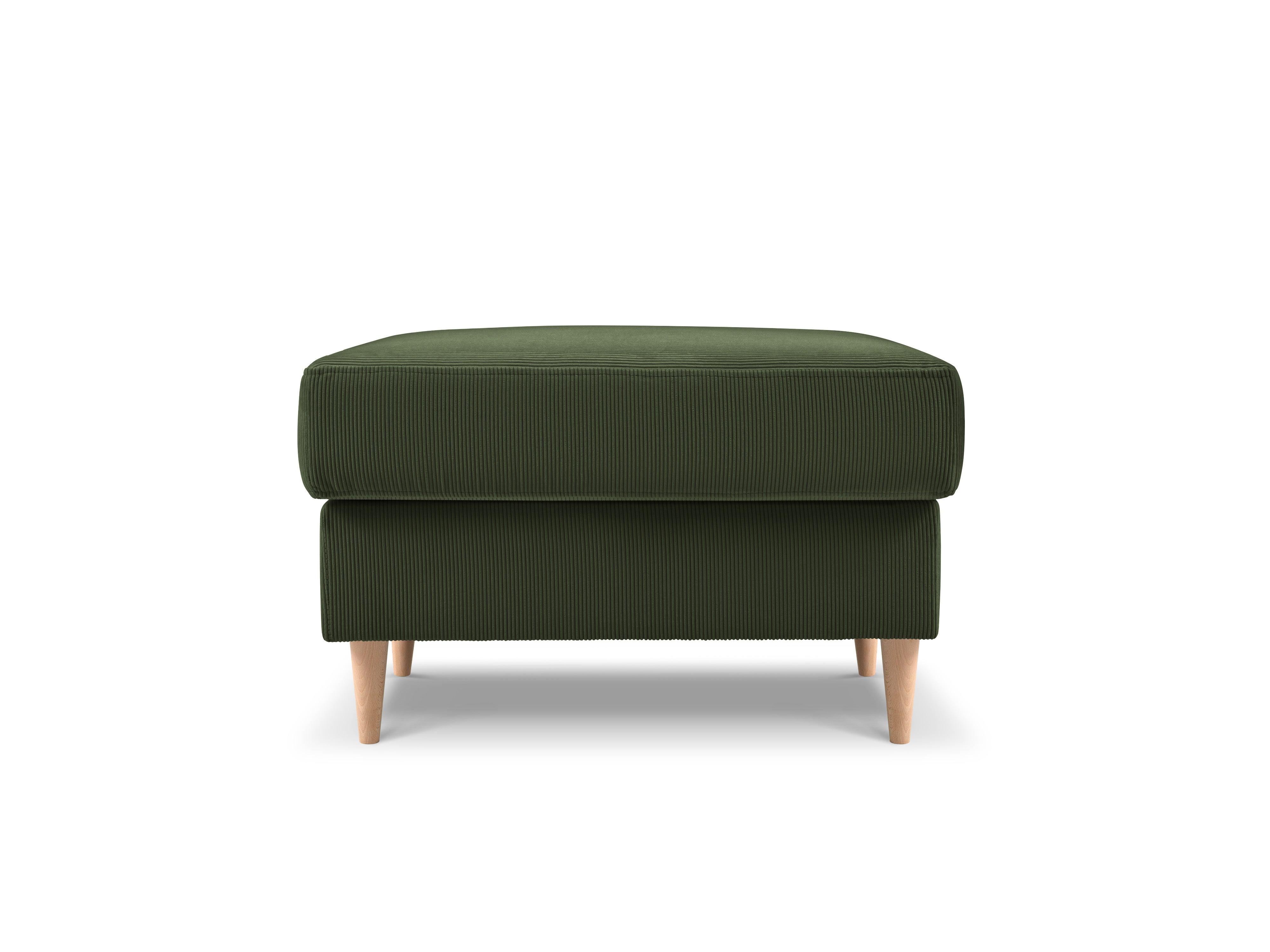 Puf sztruksowy ROSE butelkowa zieleń Mazzini Sofas    Eye on Design