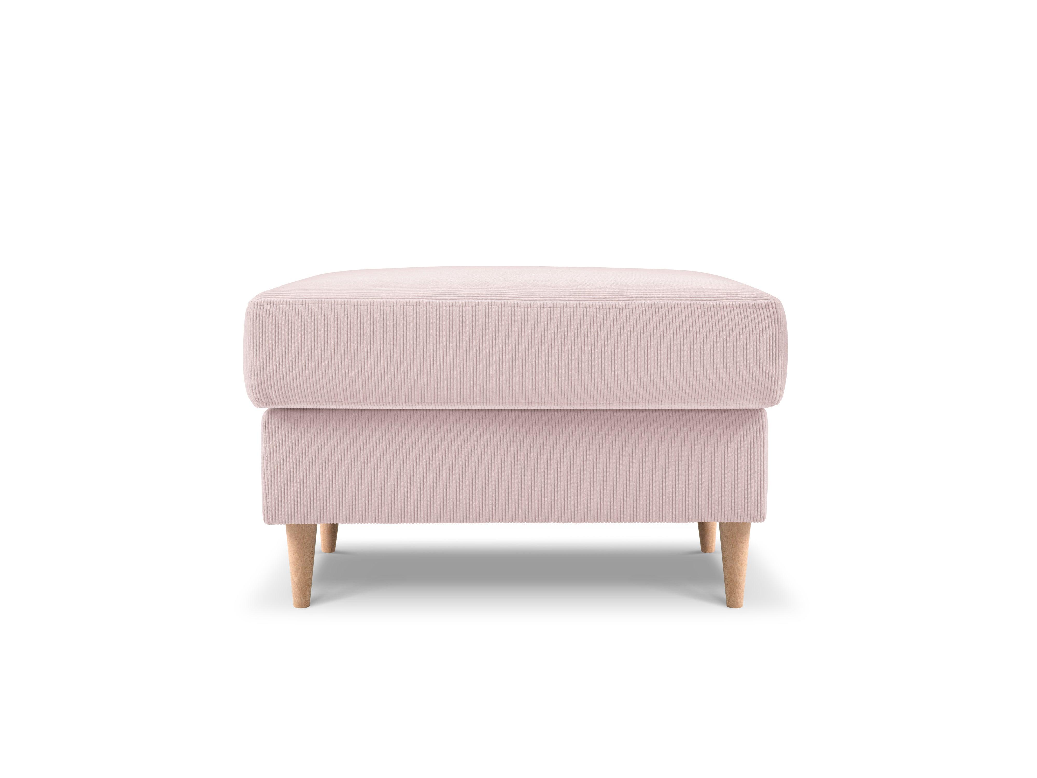 Puf sztruksowy ROSE różowy Mazzini Sofas    Eye on Design