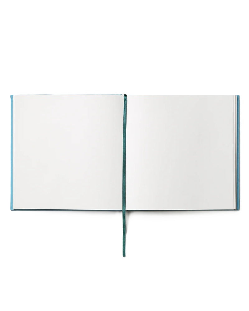 BE MY GUEST Guest Book green with blue