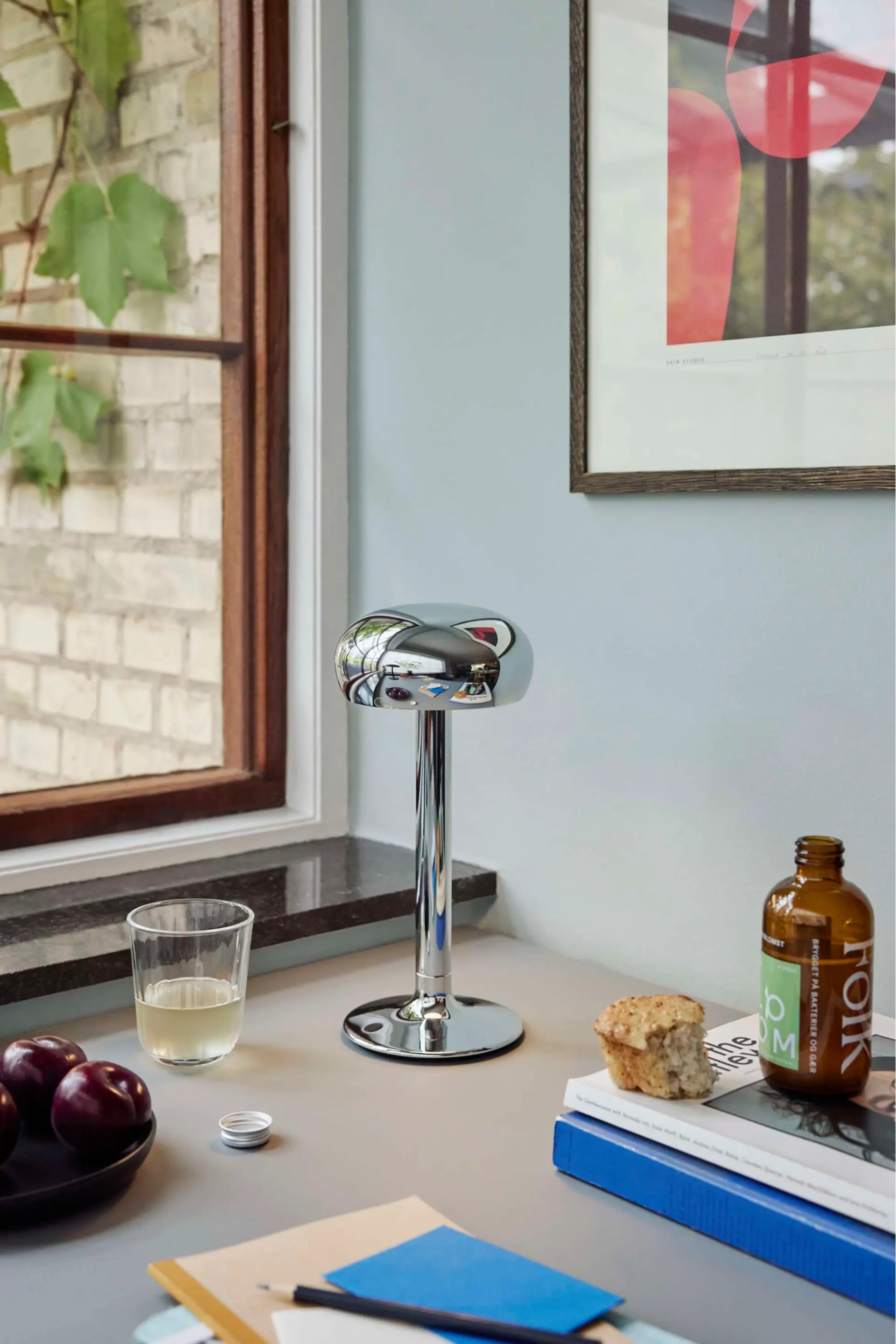 Tragbare Lampe EMENDO silber