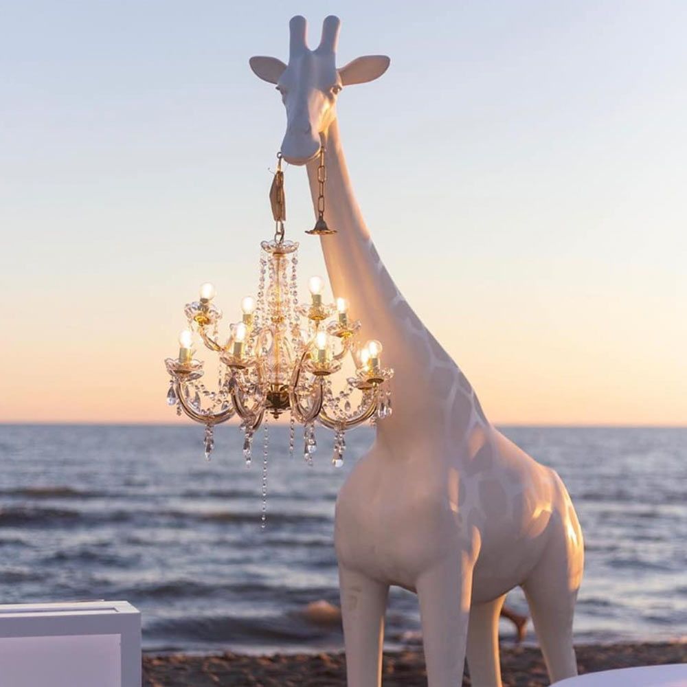Outdoor lamp GIRAFFE IN LOVE M pink