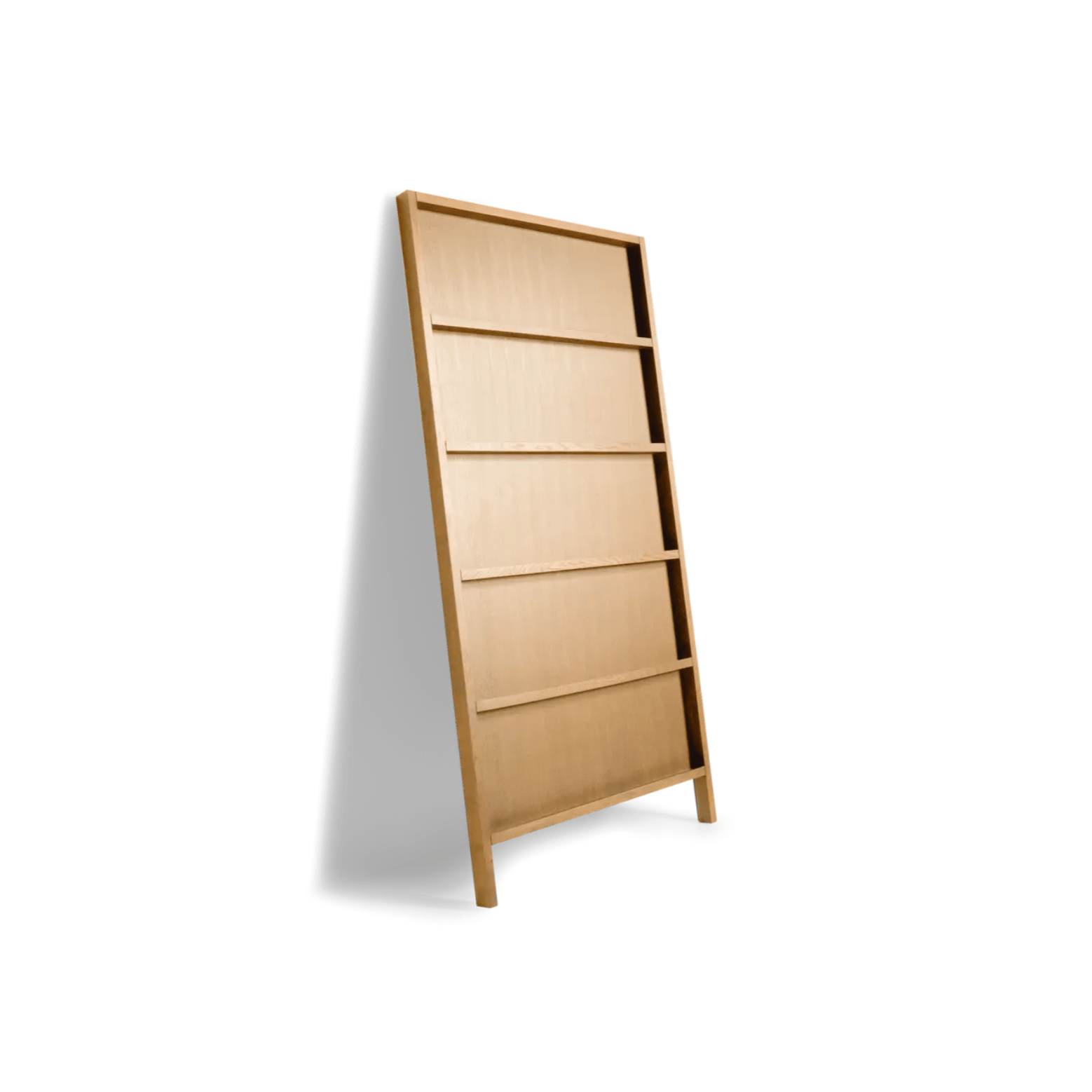 Bookcase OBLIQUE solid oiled natural oak Moooi 210 cm Eye on Design