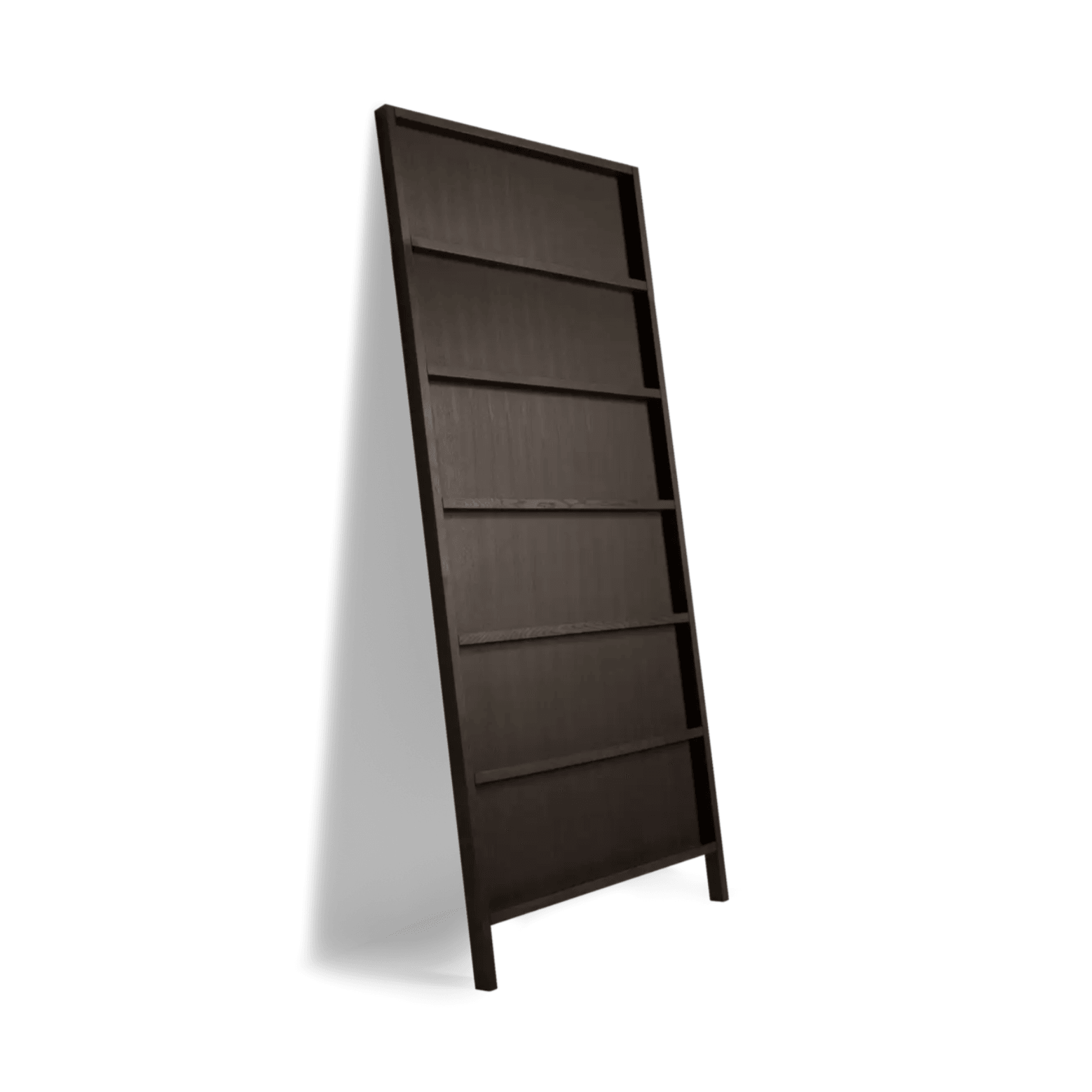 Bookcase OBLIQUE solid oak natural wenge Moooi 286 cm Eye on Design