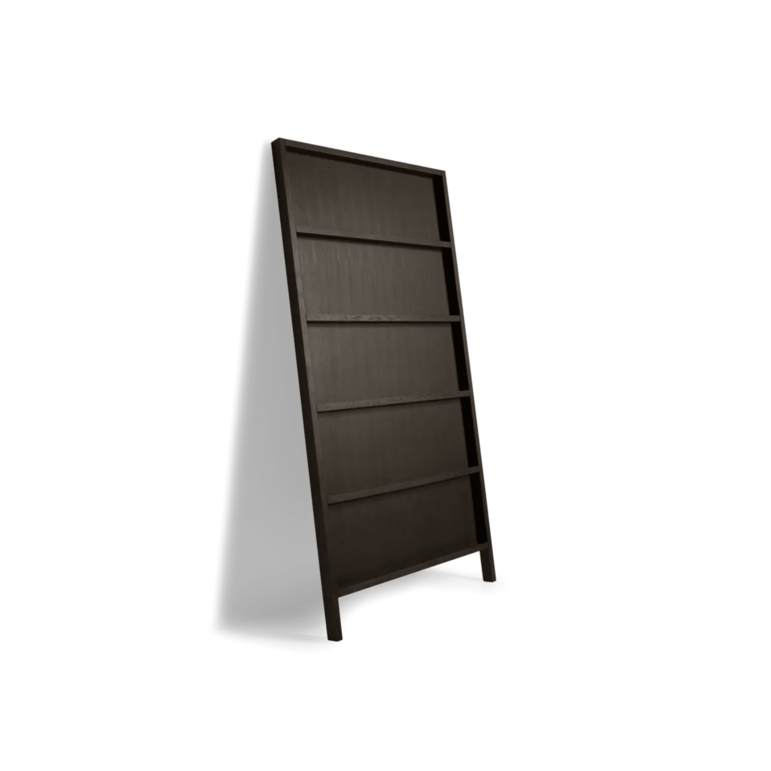 Bookcase OBLIQUE solid natural oak wenge Moooi 210 cm Eye on Design