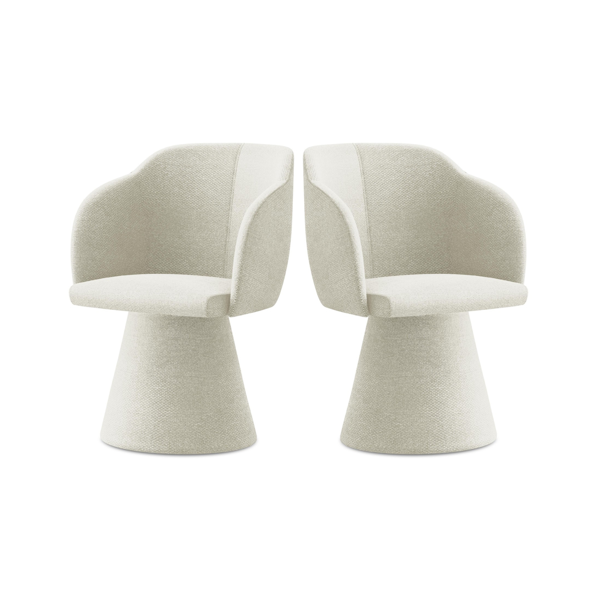 Stuhl KANOA sandfarbener Boucle