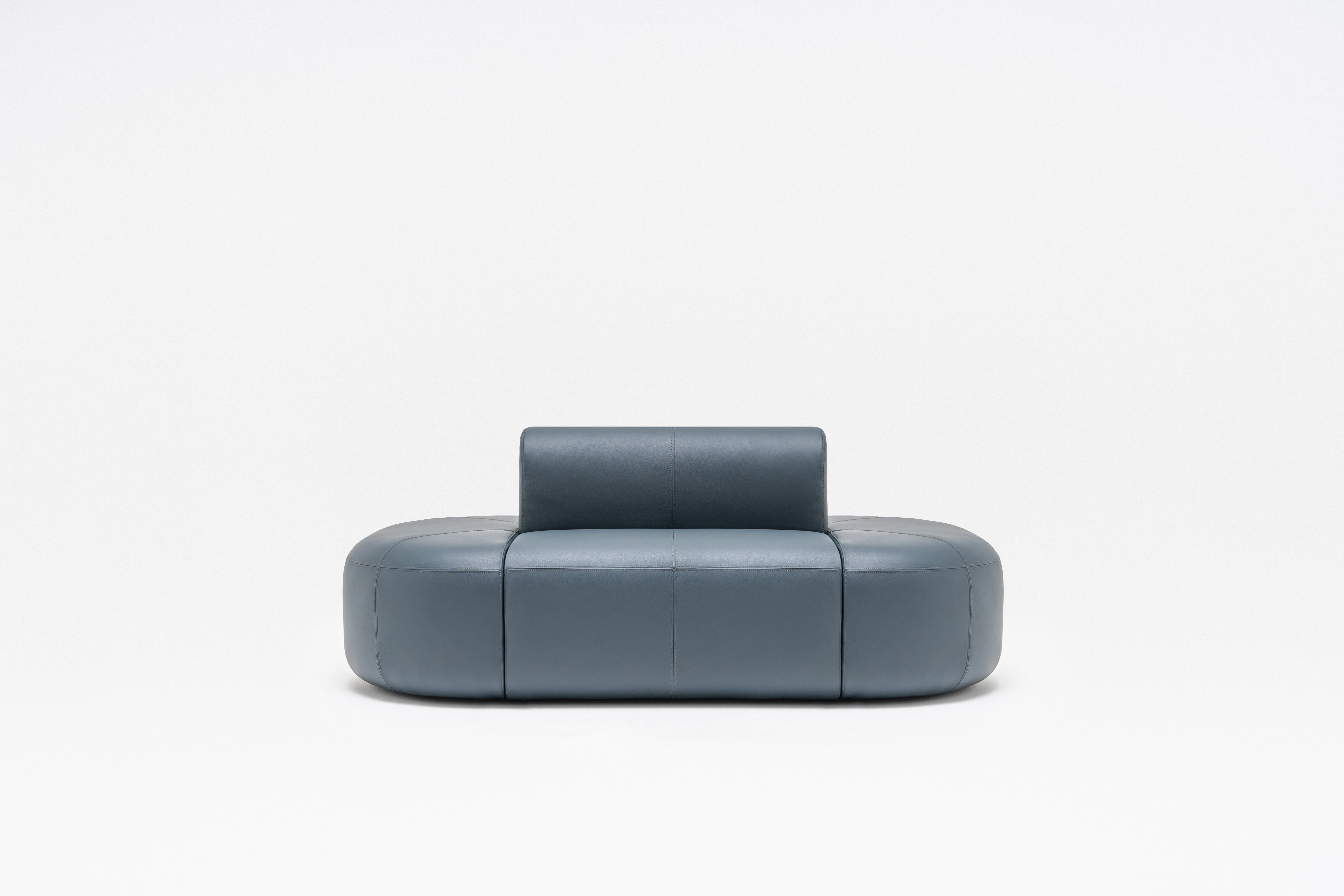 3-module sofa double upholstered artico