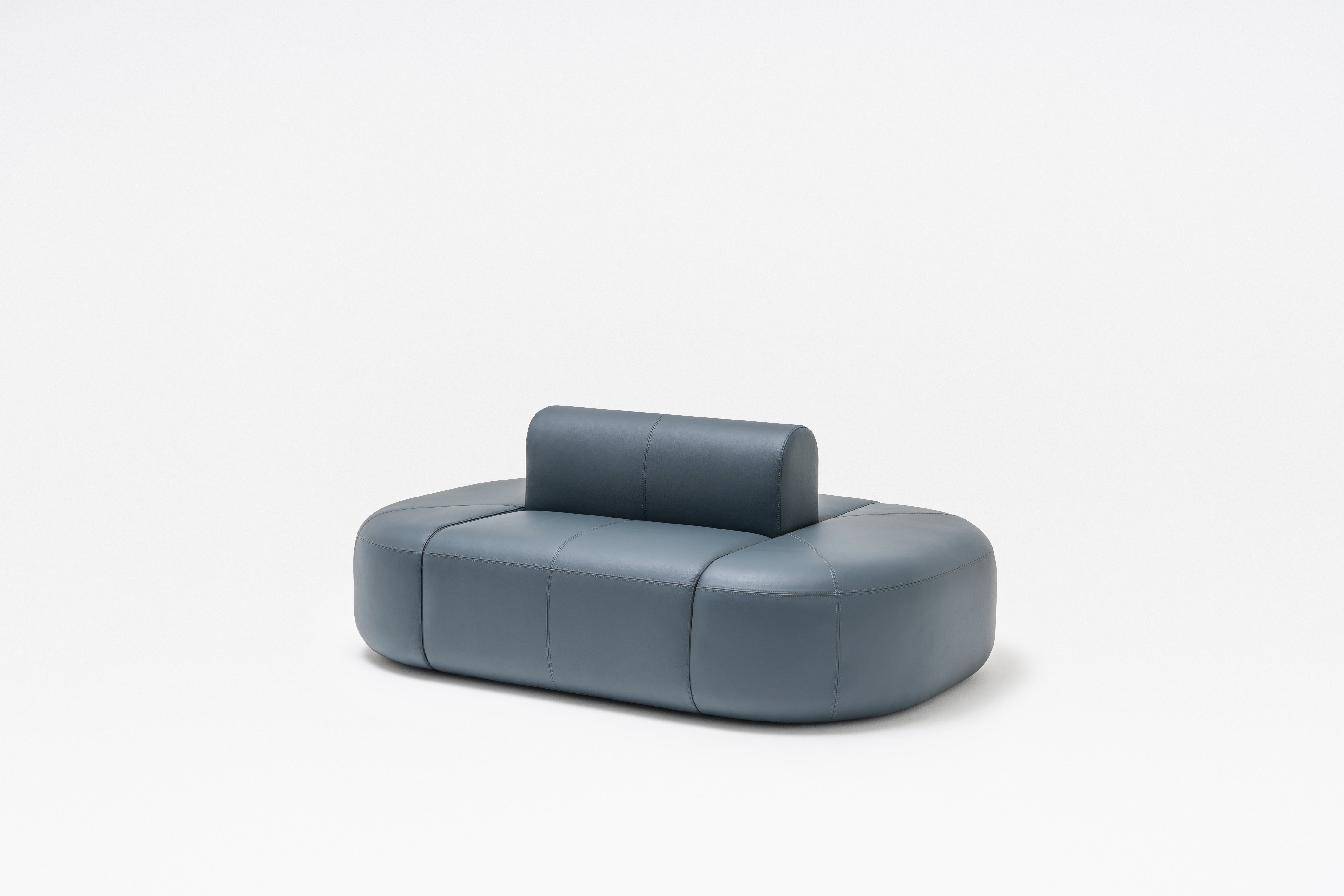 3-module sofa double upholstered artico