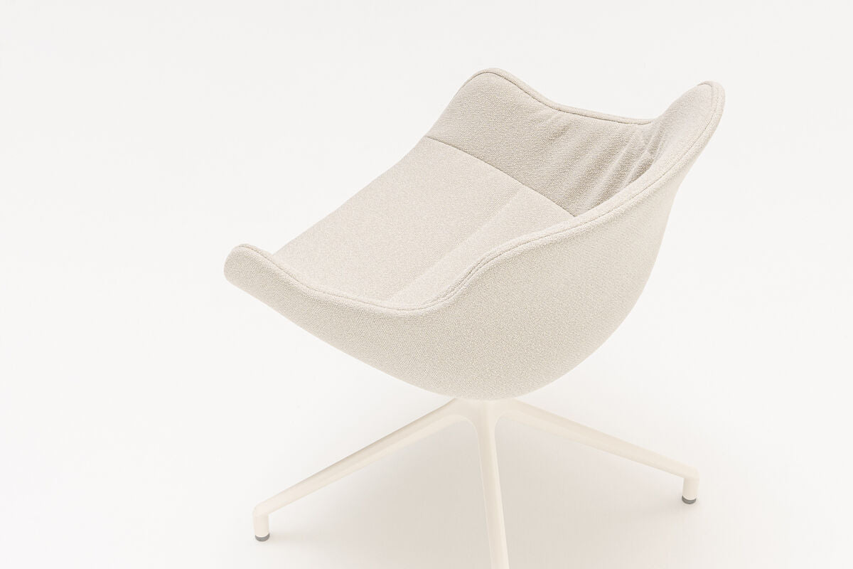 Krzesło obrotowe BALTIC SOFT DUO z aluminiową podstawą - kolor do wyboru [Milena] MDD    Eye on Design