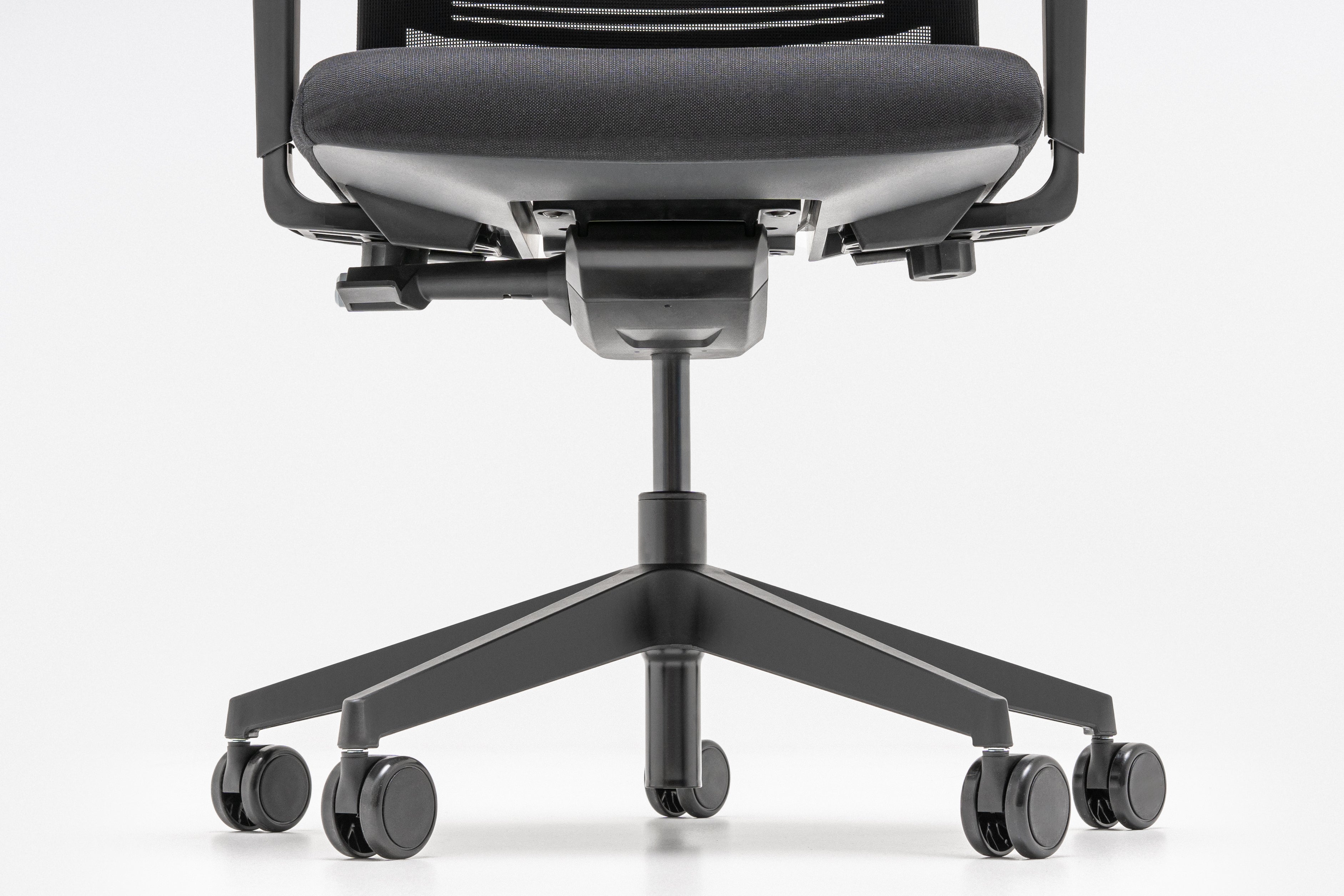 Apex office chair with wheels for a hard surface