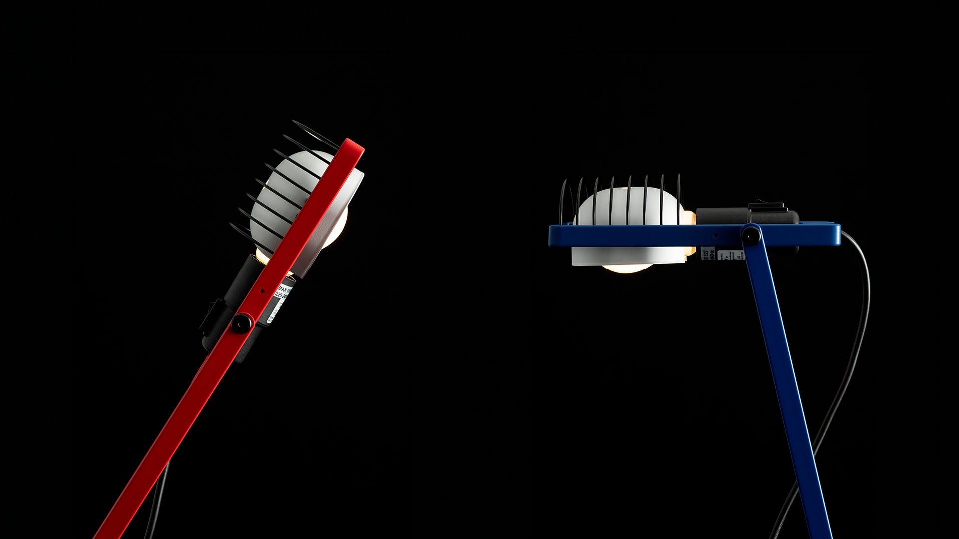 Verstellbare Schreibtischlampe SINTESI blau