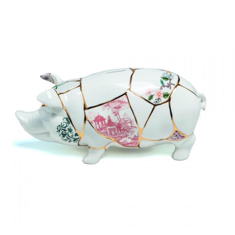 Skarbonka KINTSUGI PIGGY porcelanowy Seletti    Eye on Design