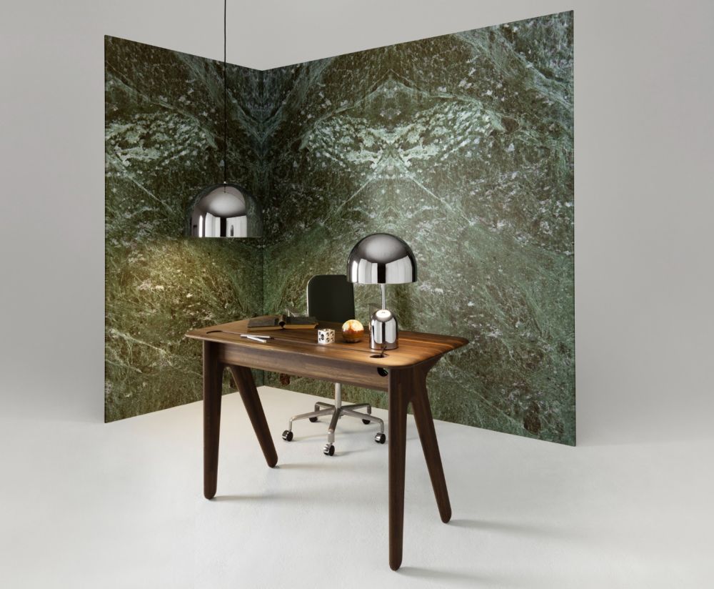 Desk Slab Black Eiche Holz [Julia] [Kürze]