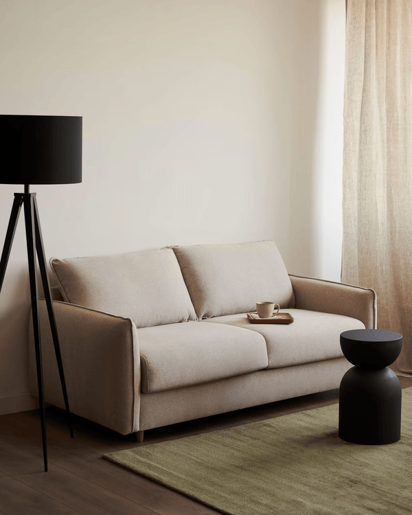 Sofa 2-osobowa z funkcją spania CARLOTA beżowy La Forma    Eye on Design