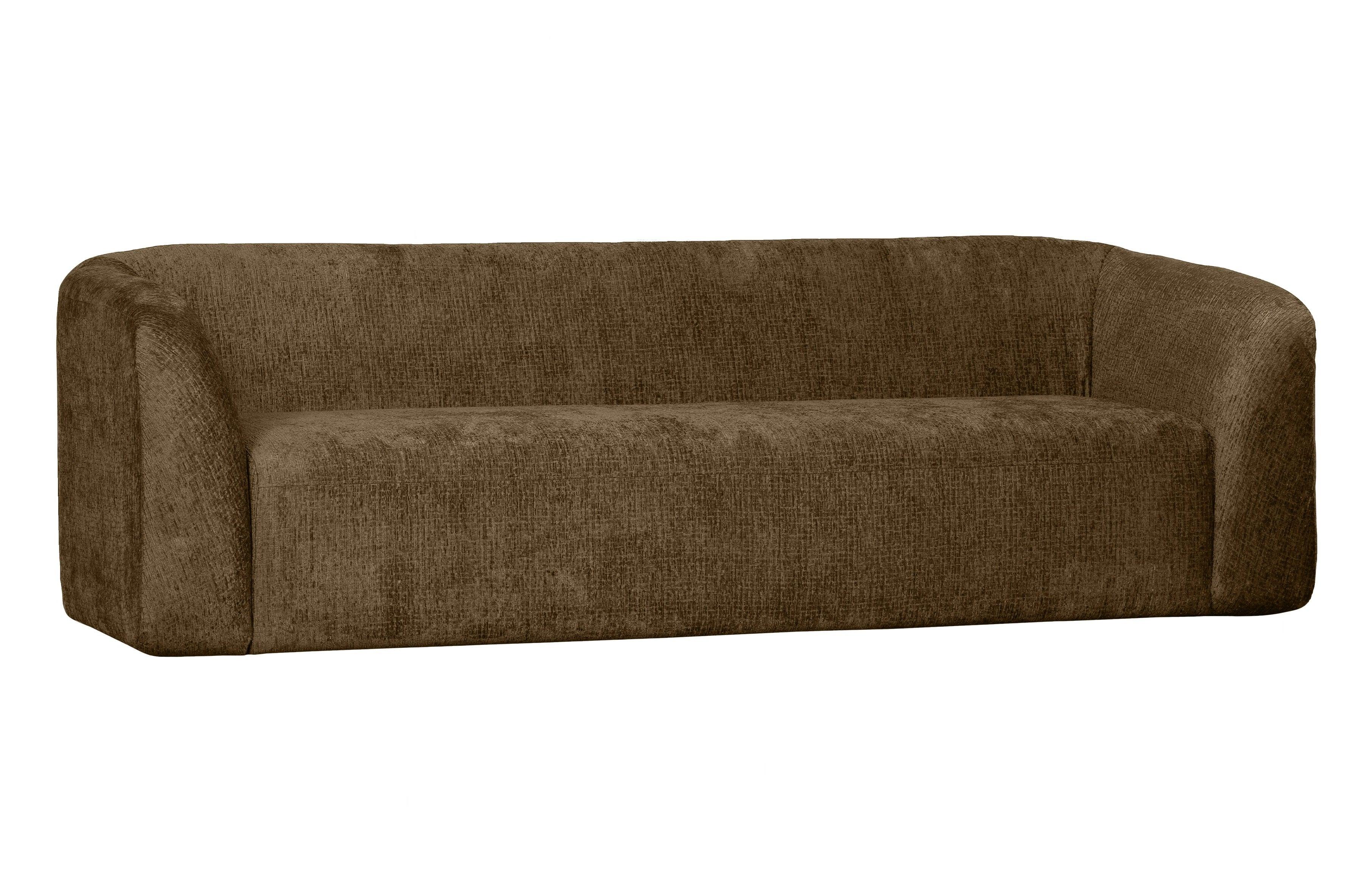 Sofa 3-osobowa aksamitna SLOPING brązowy Be Pure    Eye on Design