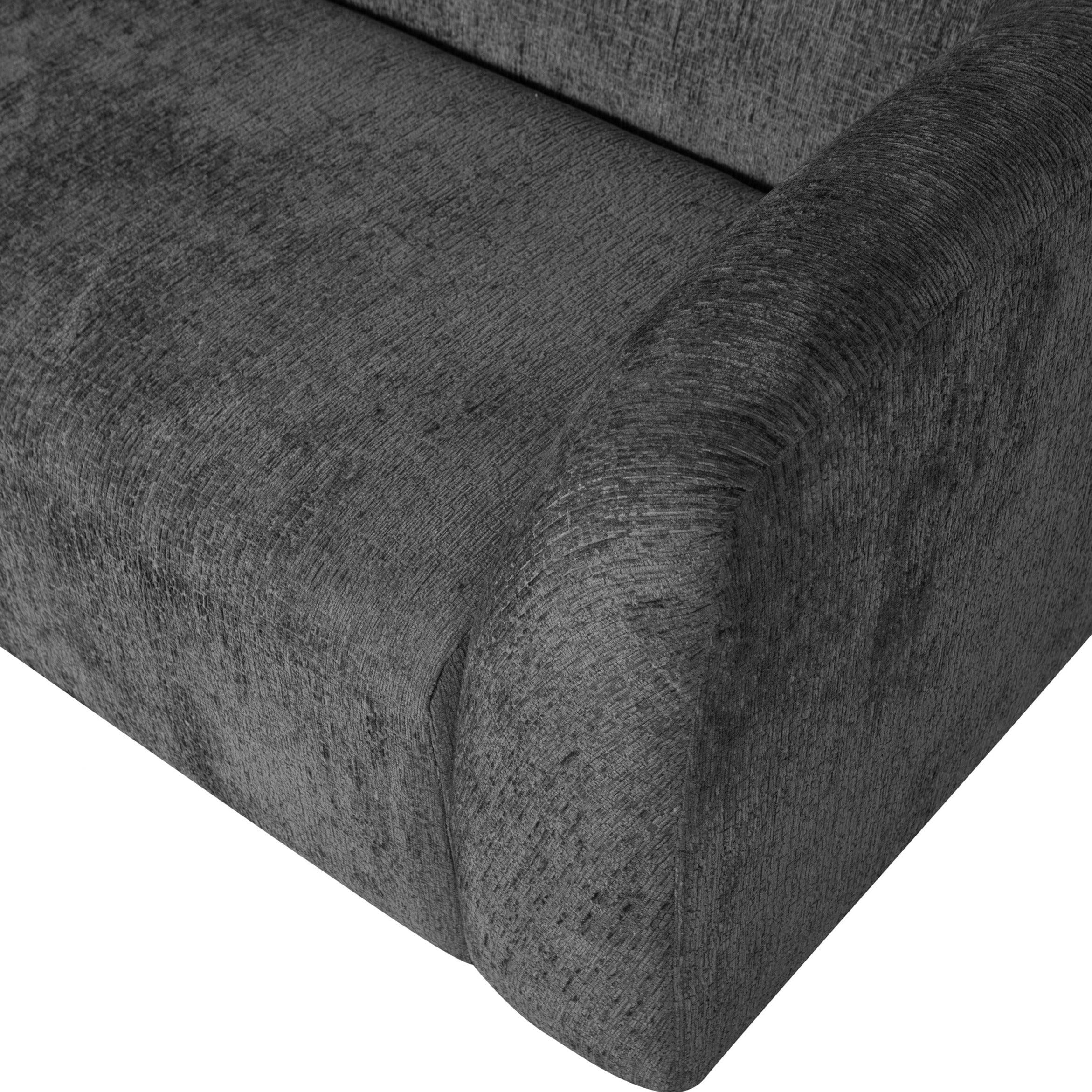 Sofa 3-osobowa aksamitna SLOPING ciemnoszary Be Pure    Eye on Design