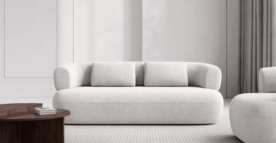 Sofa 3-osobowa ALDRIN granatowy szenil Windsor & Co    Eye on Design