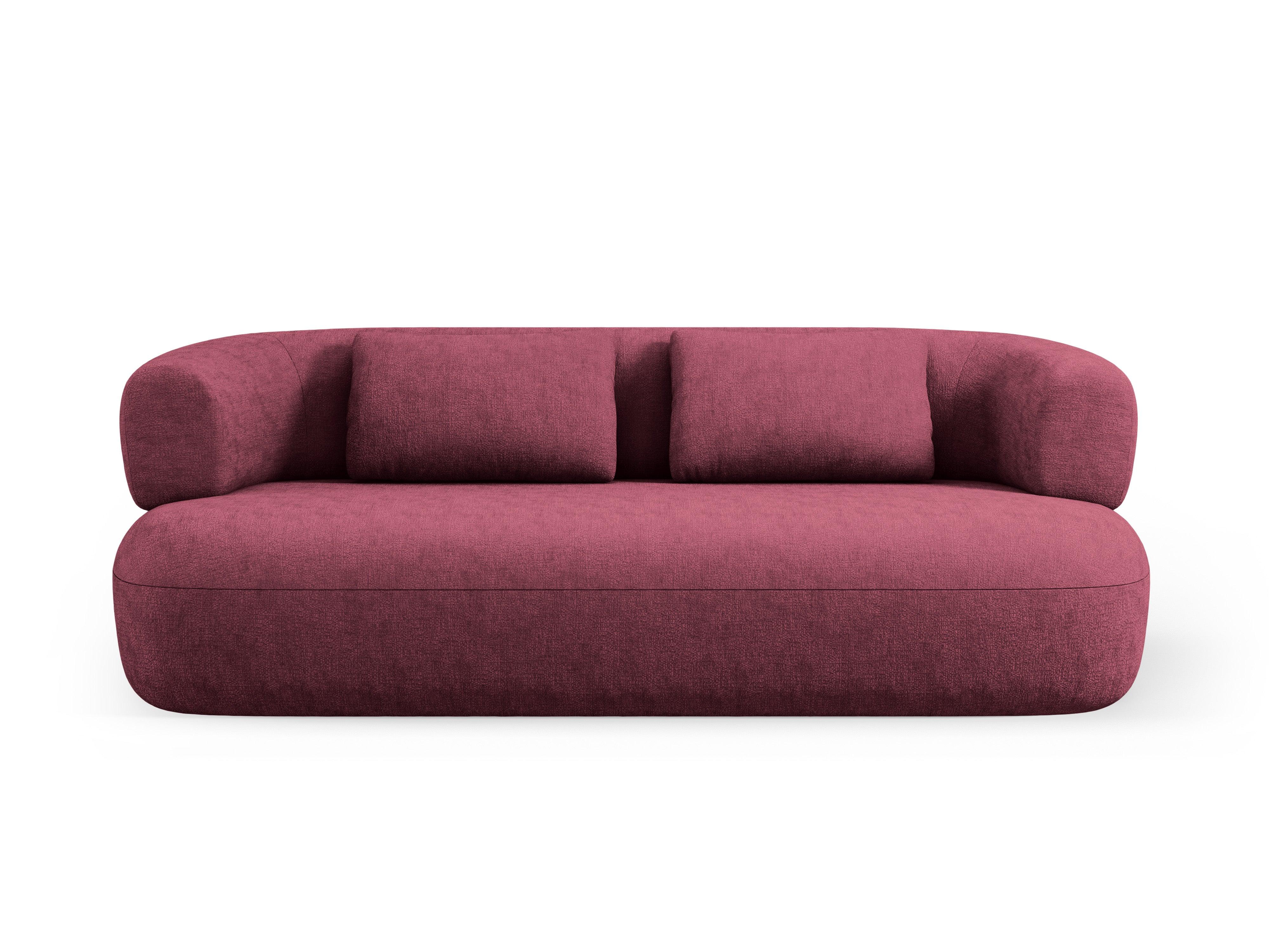 Sofa 3-osobowa ALDRIN karmazynowy szenil Windsor & Co    Eye on Design