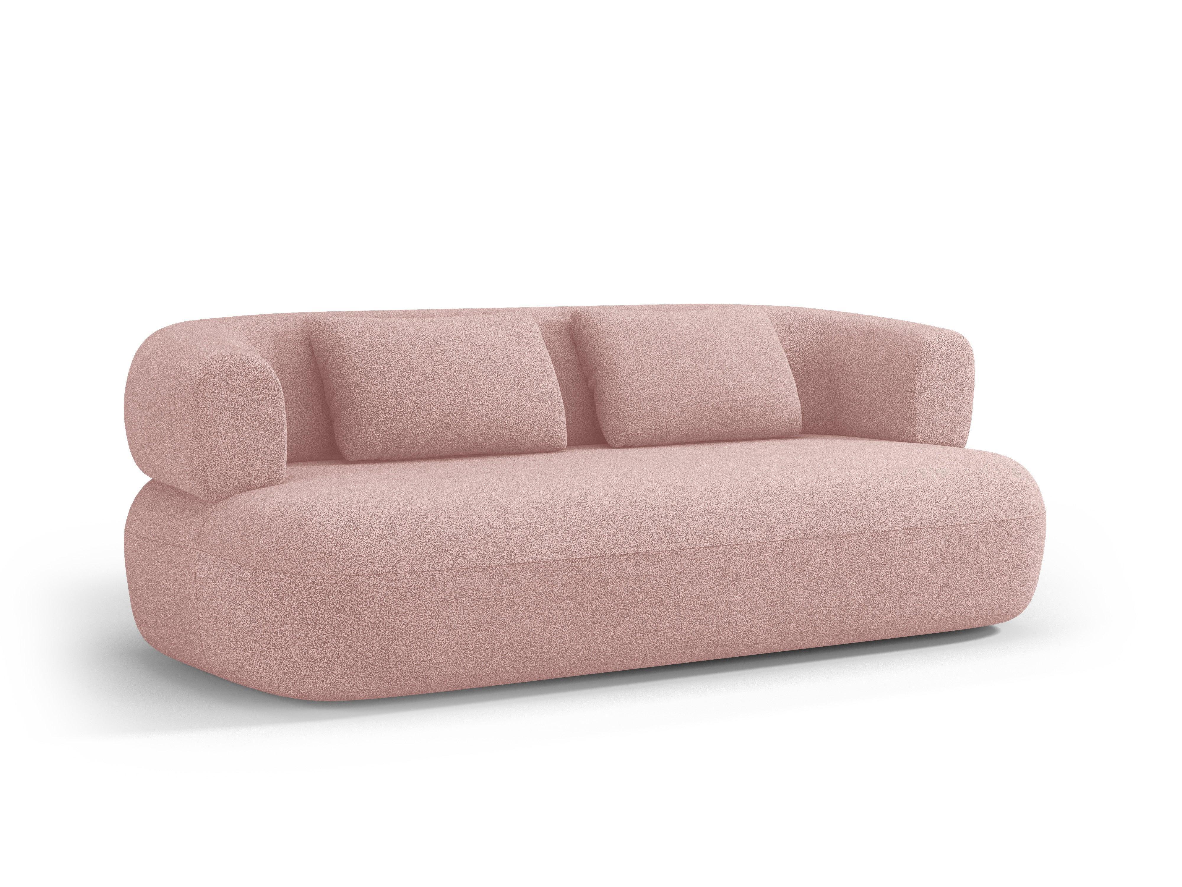 Sofa 3-osobowa ALDRIN pudrowy róż boucle Windsor & Co    Eye on Design