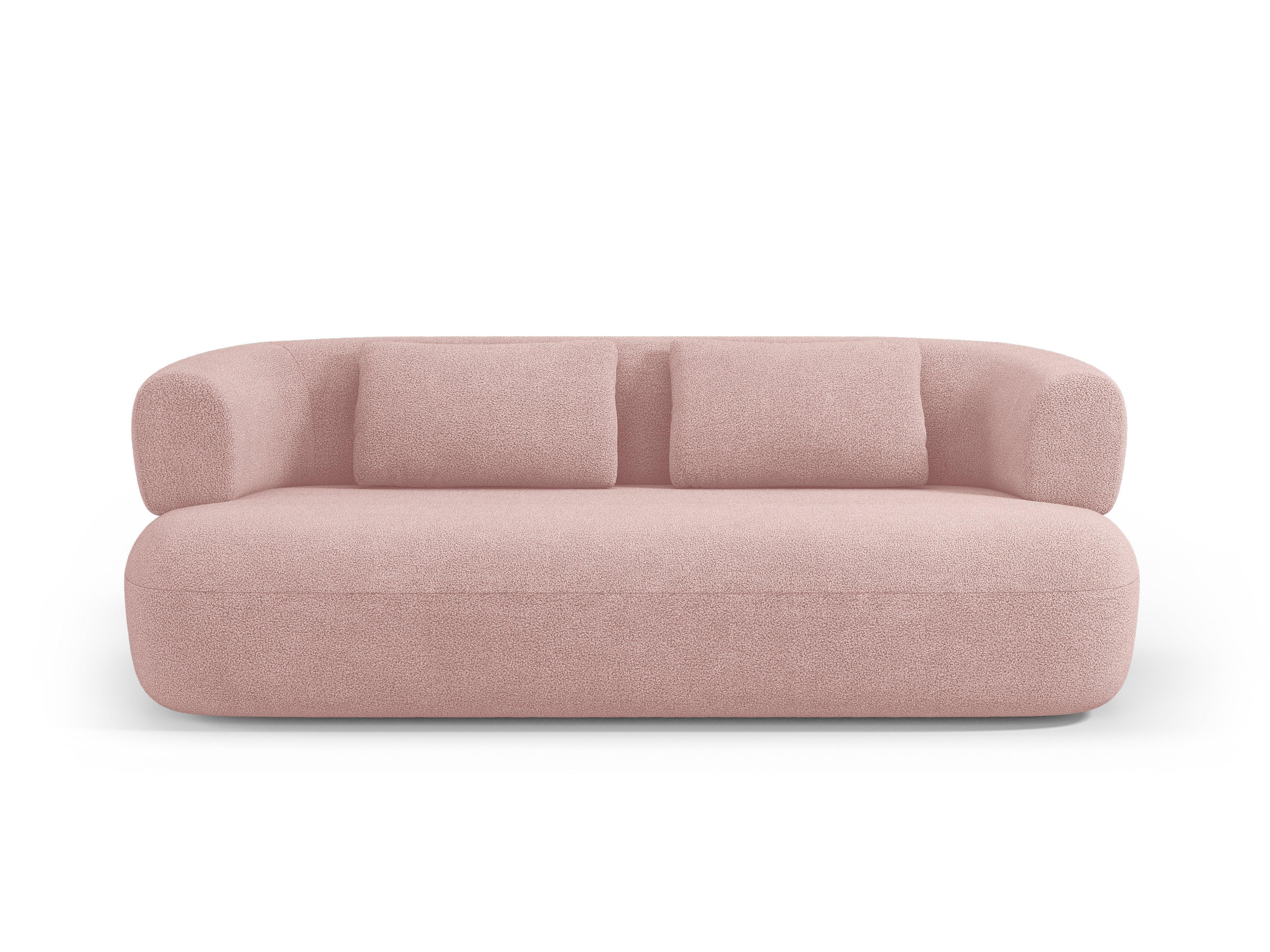 ALDRIN 3 seater sofa powder pink boucle Windsor & Co Eye on Design