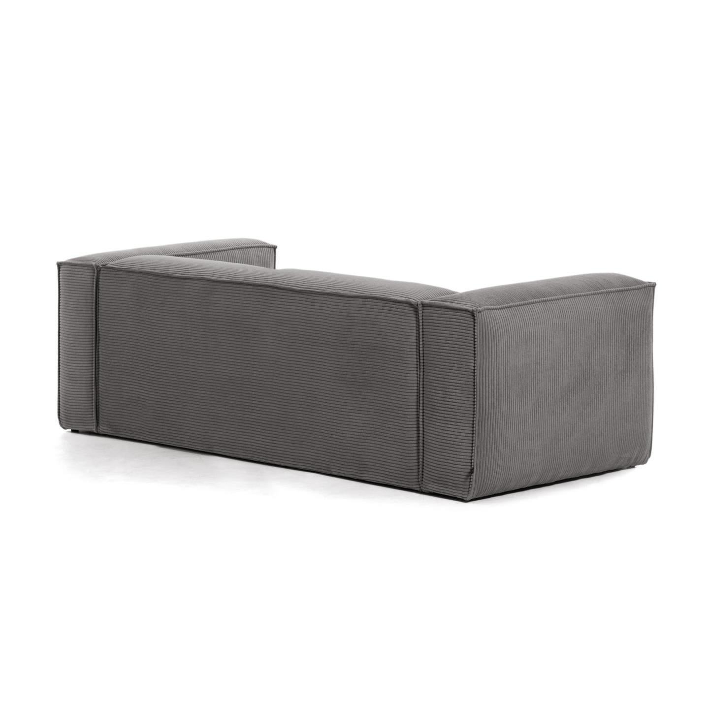 Sofa 3-osobowa BLOK szary sztruks La Forma    Eye on Design