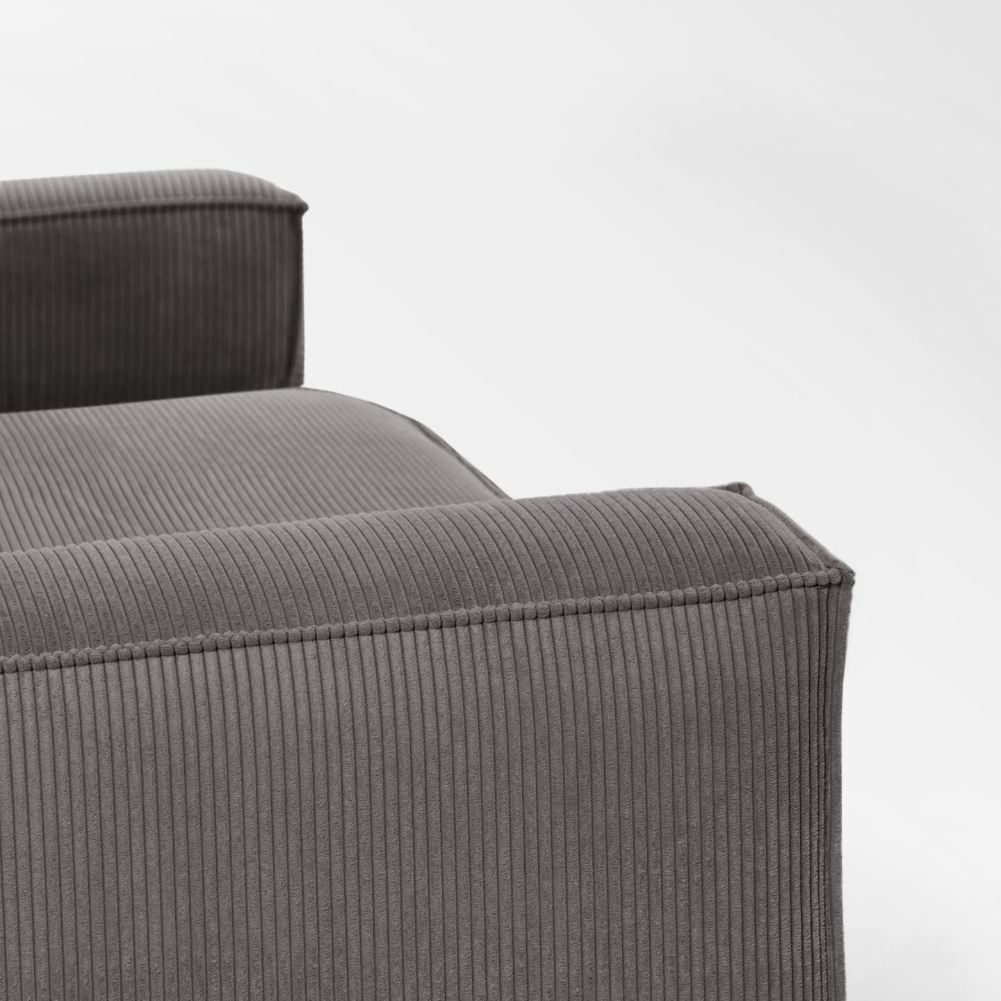 Sofa 3-osobowa BLOK szary sztruks La Forma    Eye on Design