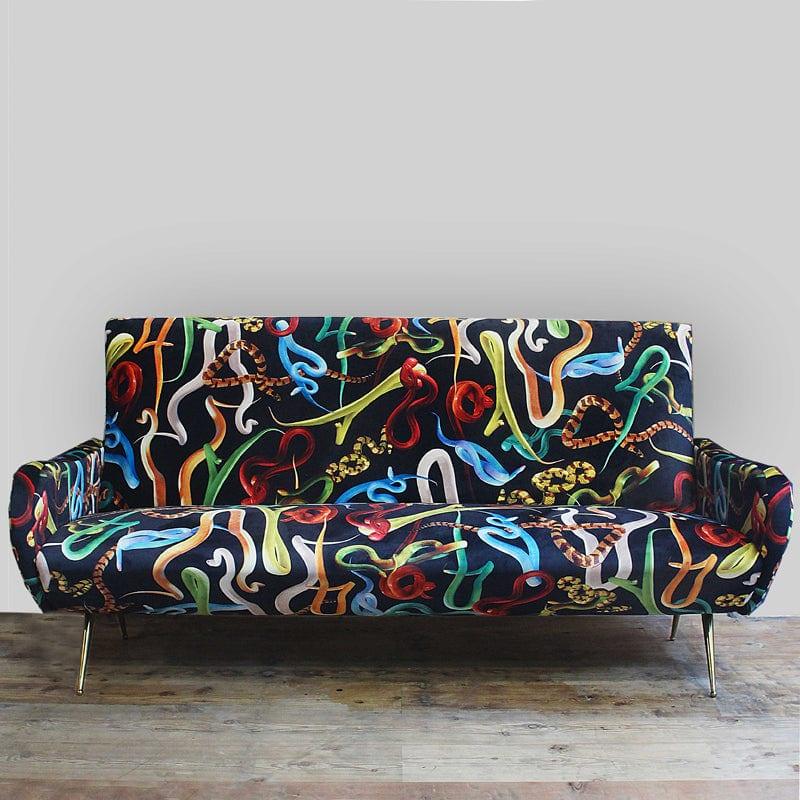 Sofa 3-osobowa SNAKES czarny Seletti    Eye on Design