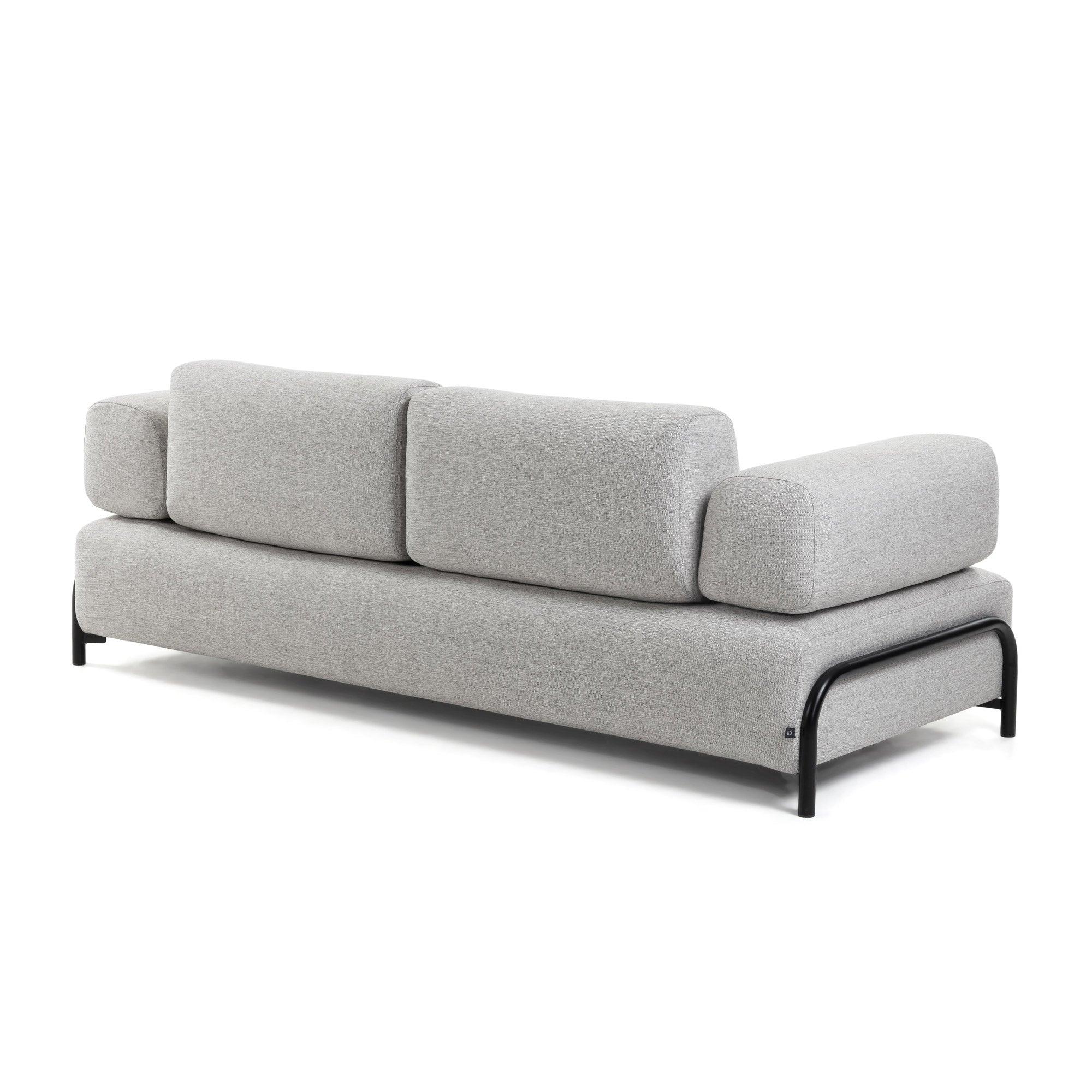 Sofa 3-osobowa z podłokietnikami COMPO jasnoszary La Forma    Eye on Design